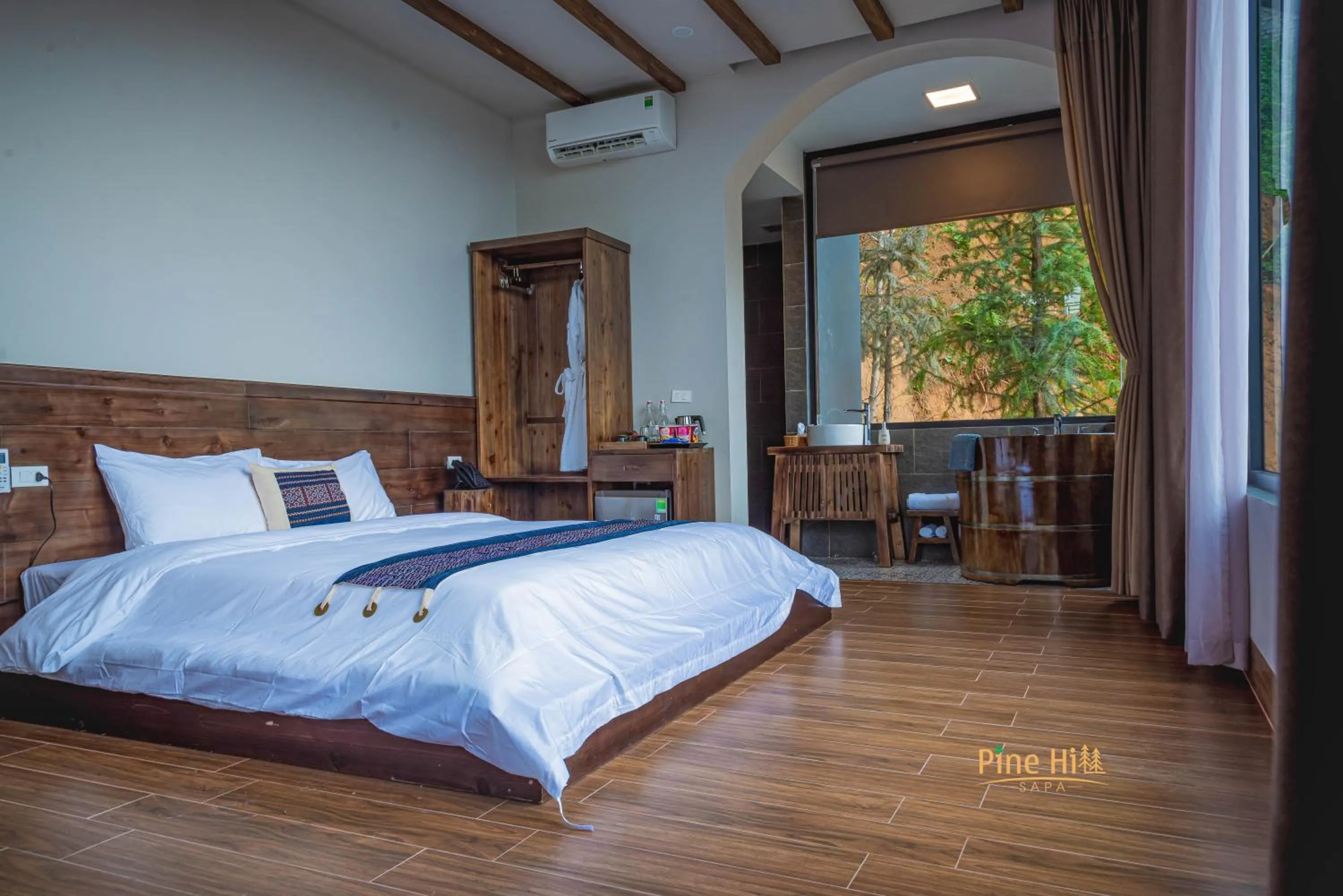 Bedroom, Bed in Sapa Pine Hill Eco Lodge