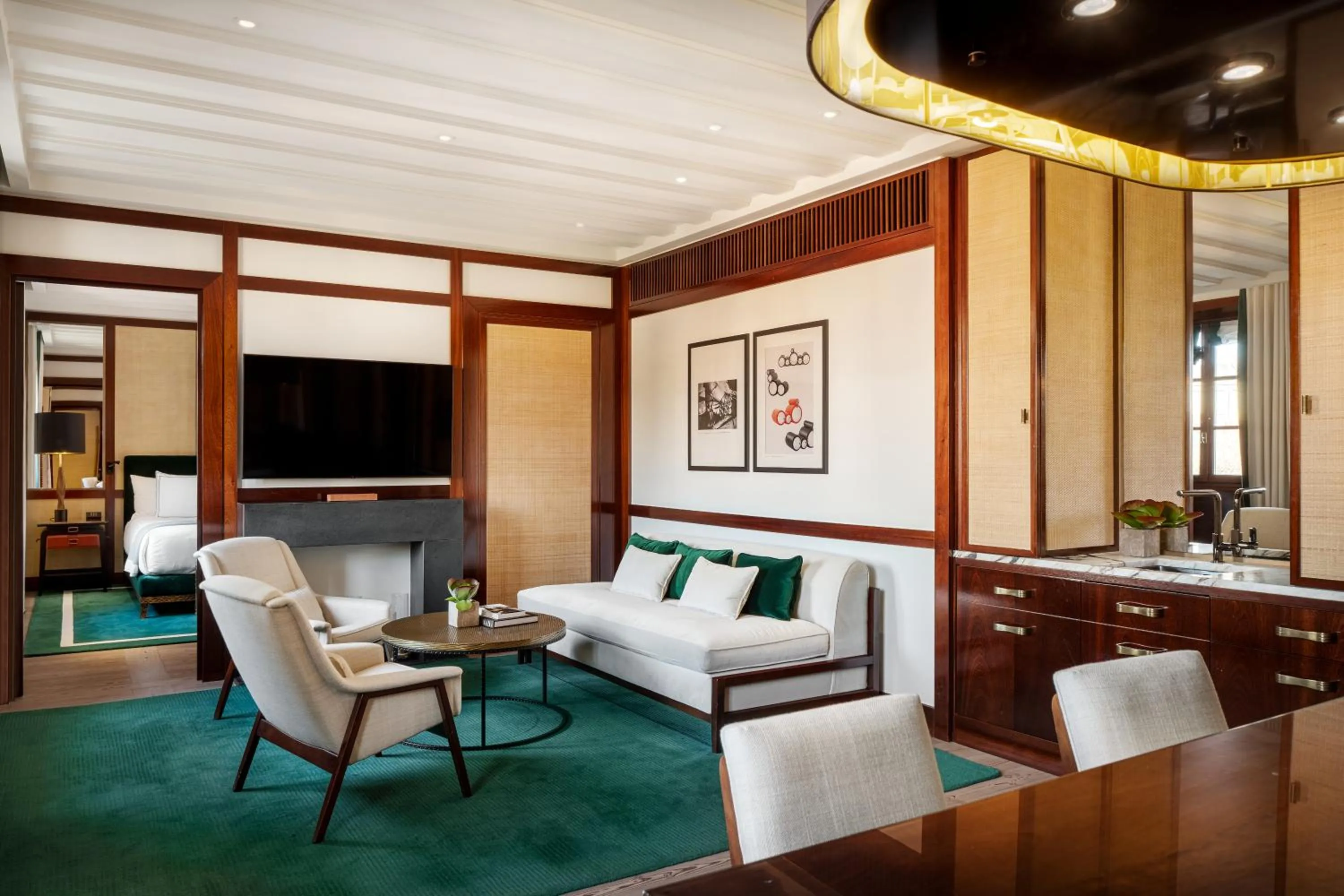 Living room in Portrait Milano - Lungarno Collection