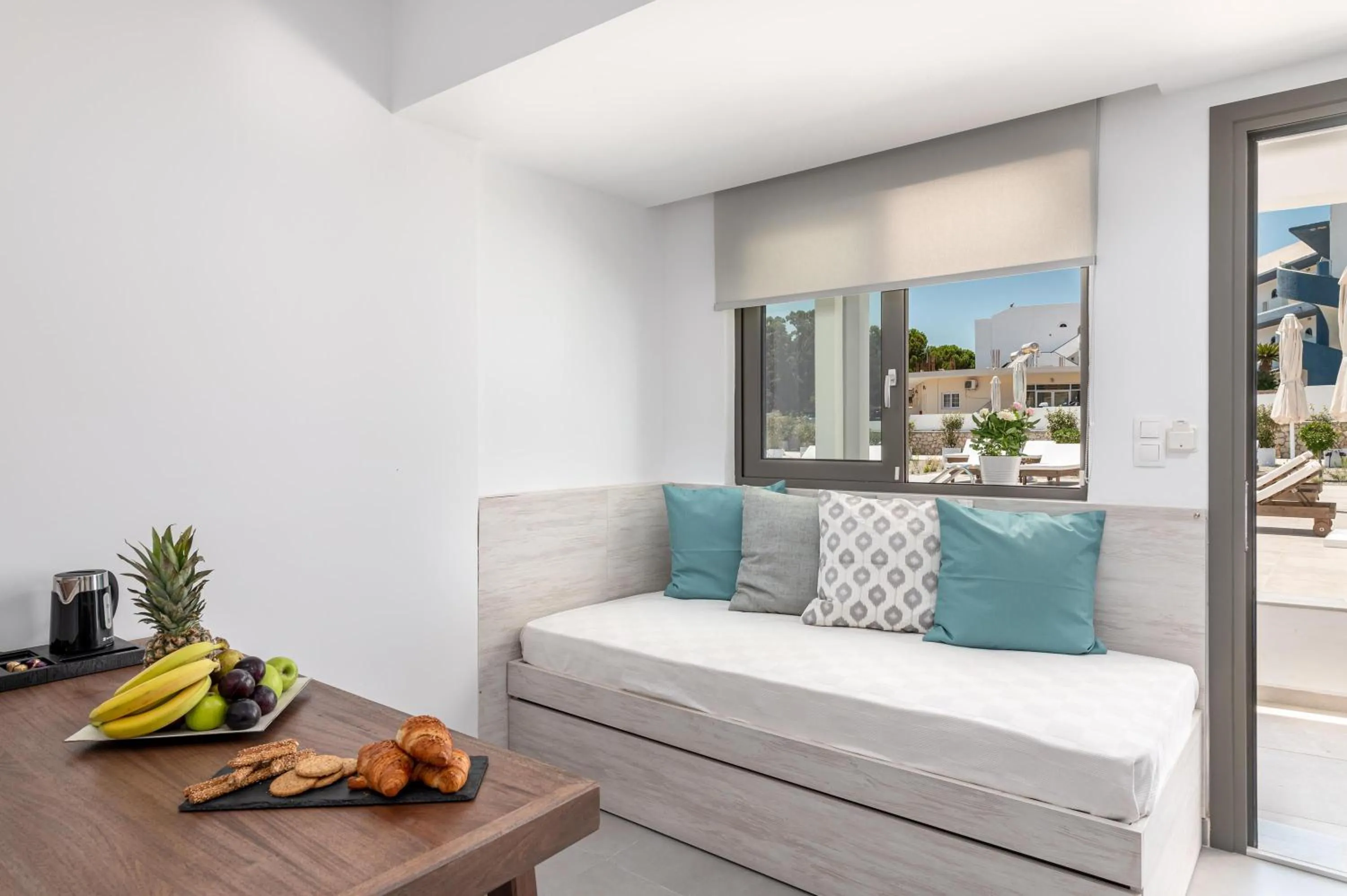 Seating area in Kellys Luxury Apartments