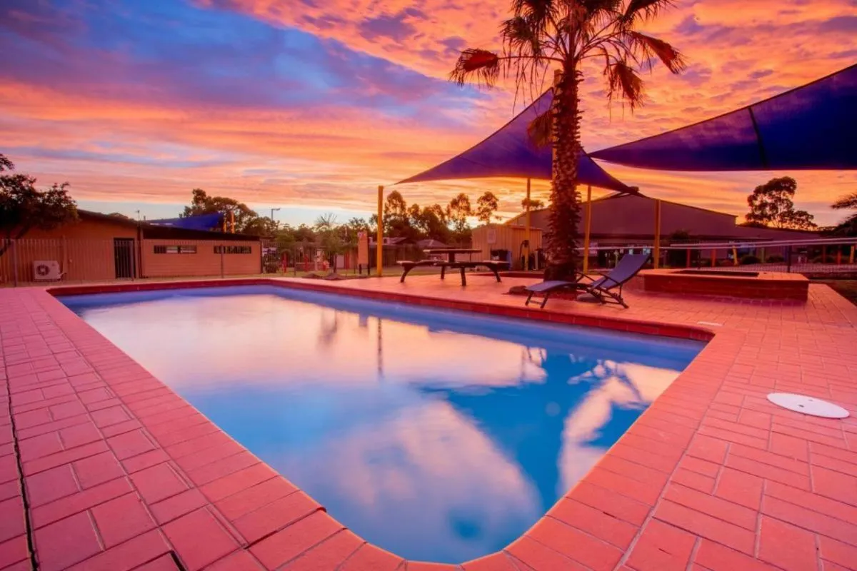 Sunset in BIG4 Bendigo Park Lane Holiday Park