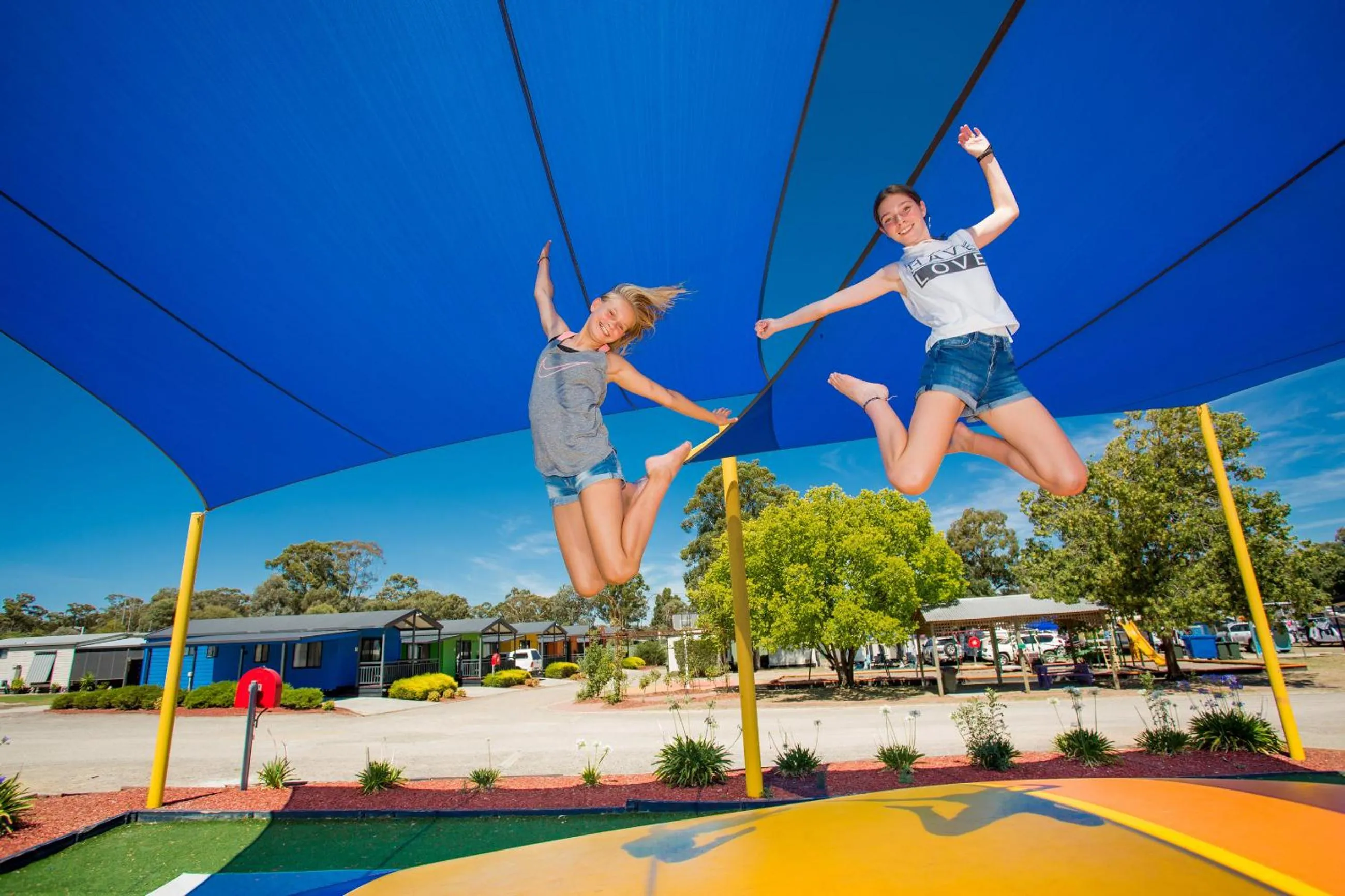 Children play ground in BIG4 Bendigo Park Lane Holiday Park