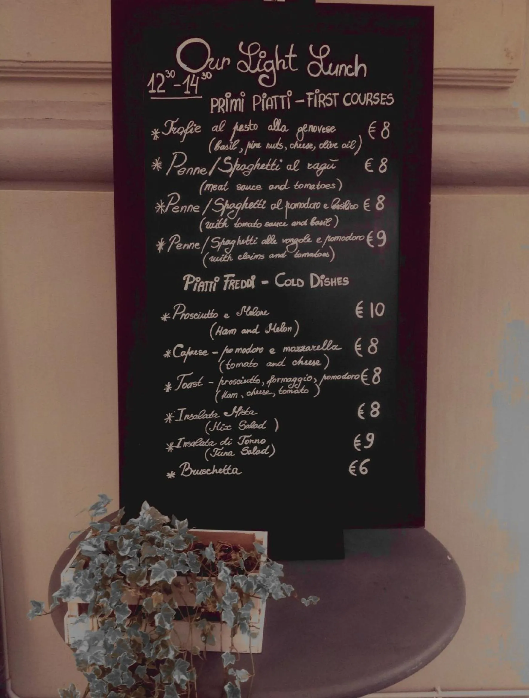 Food in Hotel Europa