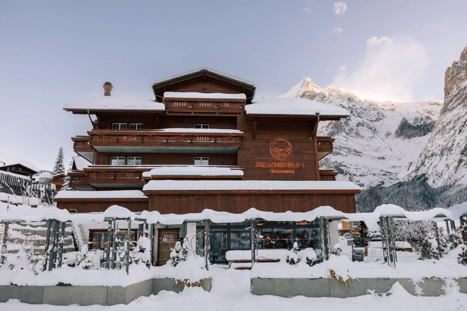 Property building in Hotel Fiescherblick