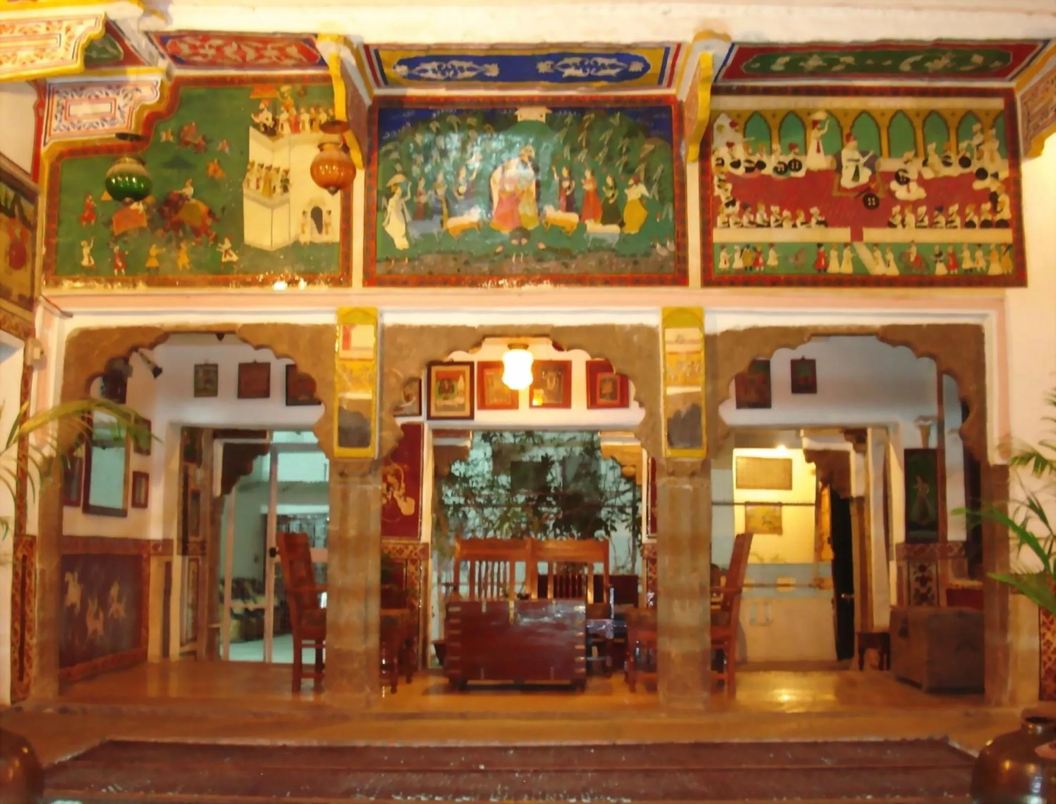 Decorative detail in Haveli Braj Bhushanjee Heritage Hotel and Museum