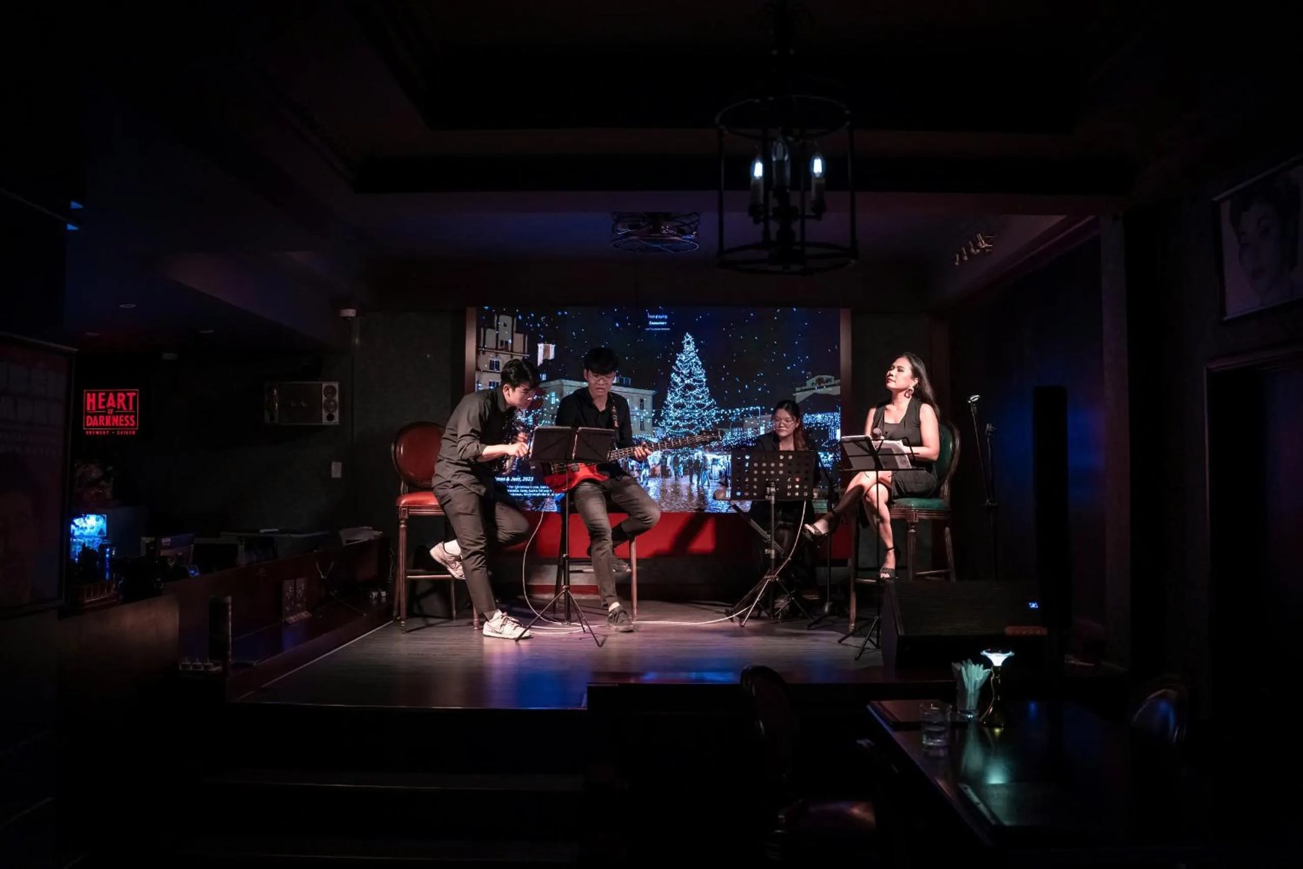 Lounge or bar in La Bonita Hotel and Apartments