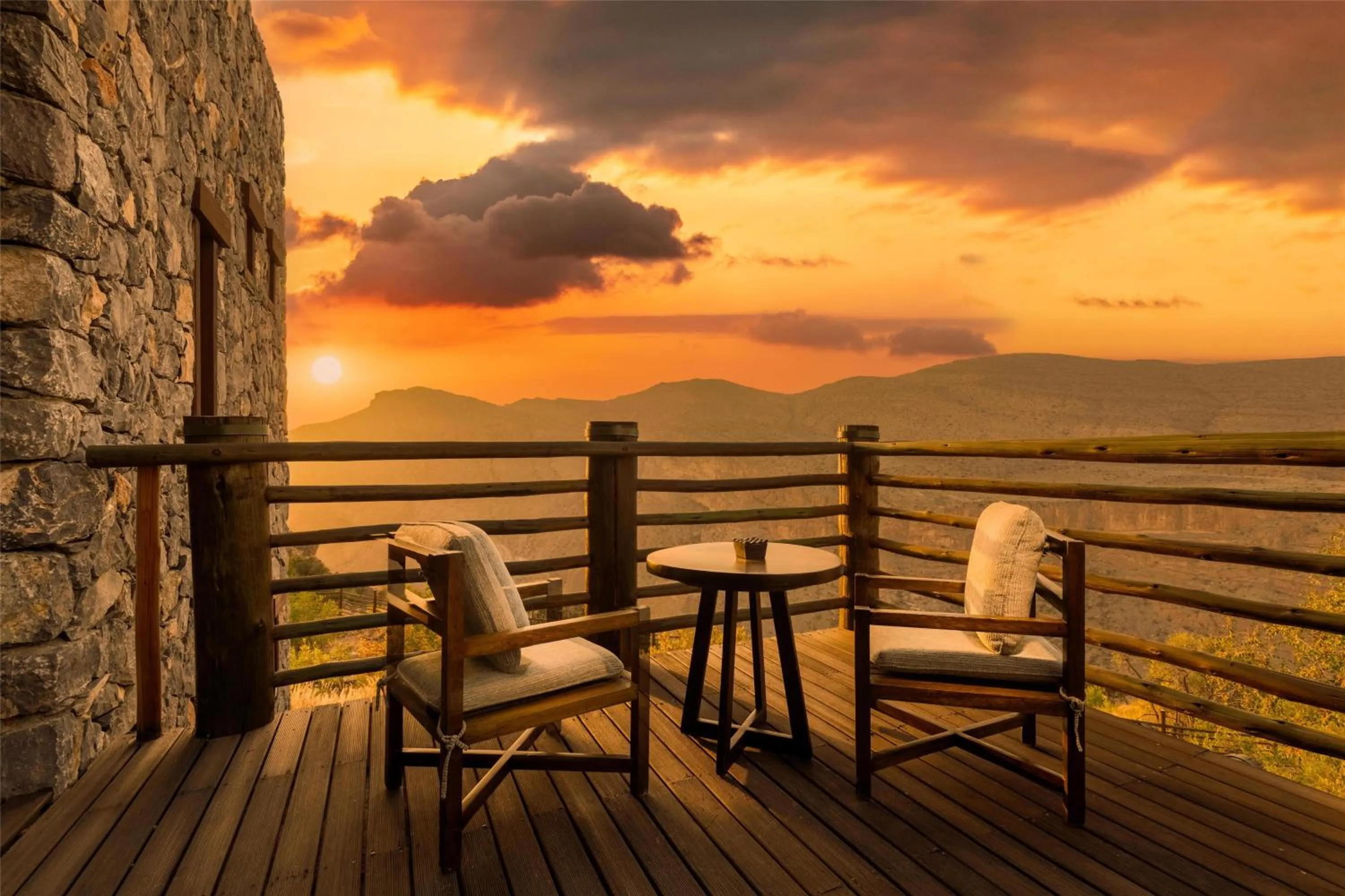 Patio in Alila Jabal Akhdar