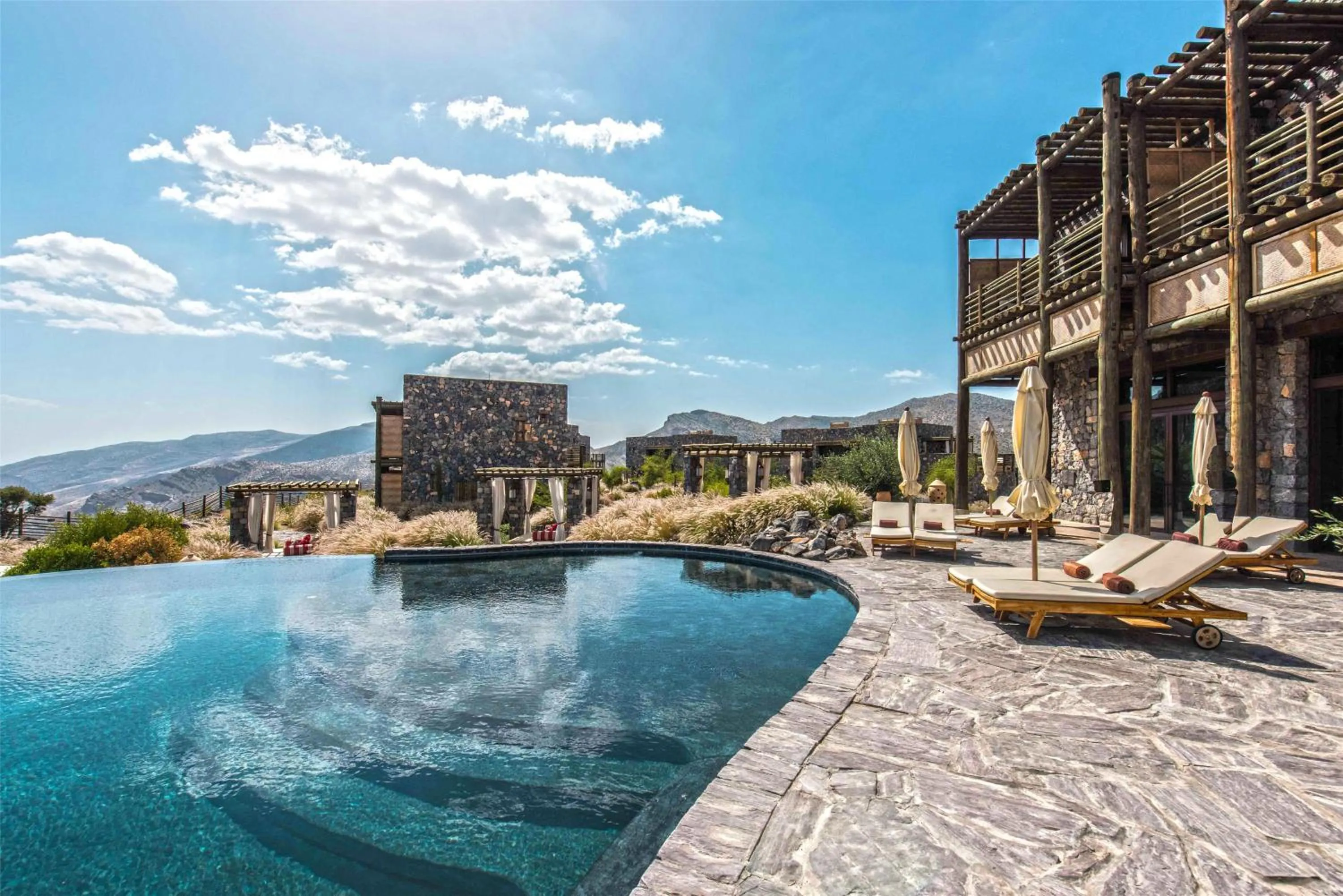 Swimming pool in Alila Jabal Akhdar