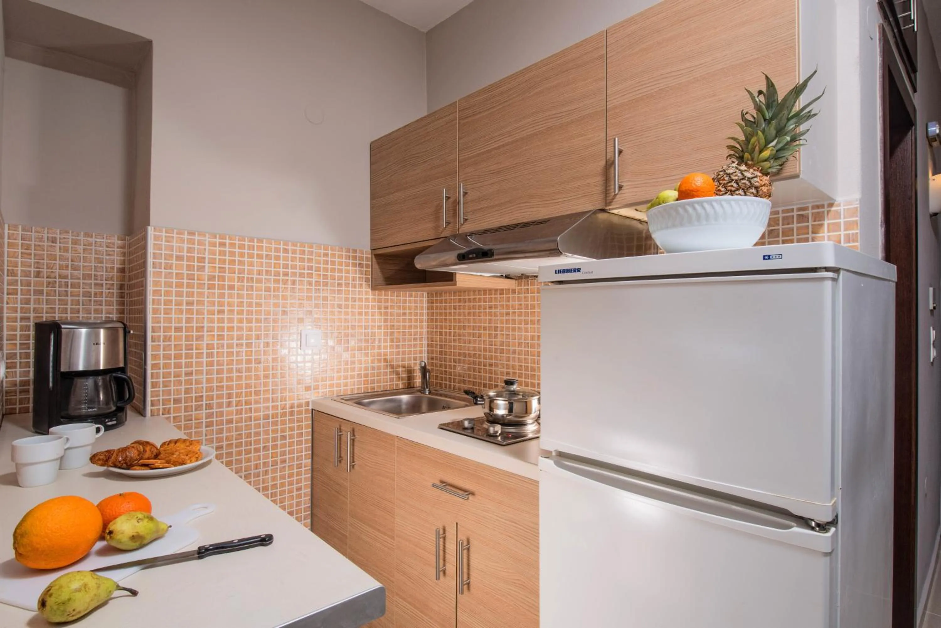 Kitchen or kitchenette in Dorian Boutique Hotel-Apartments
