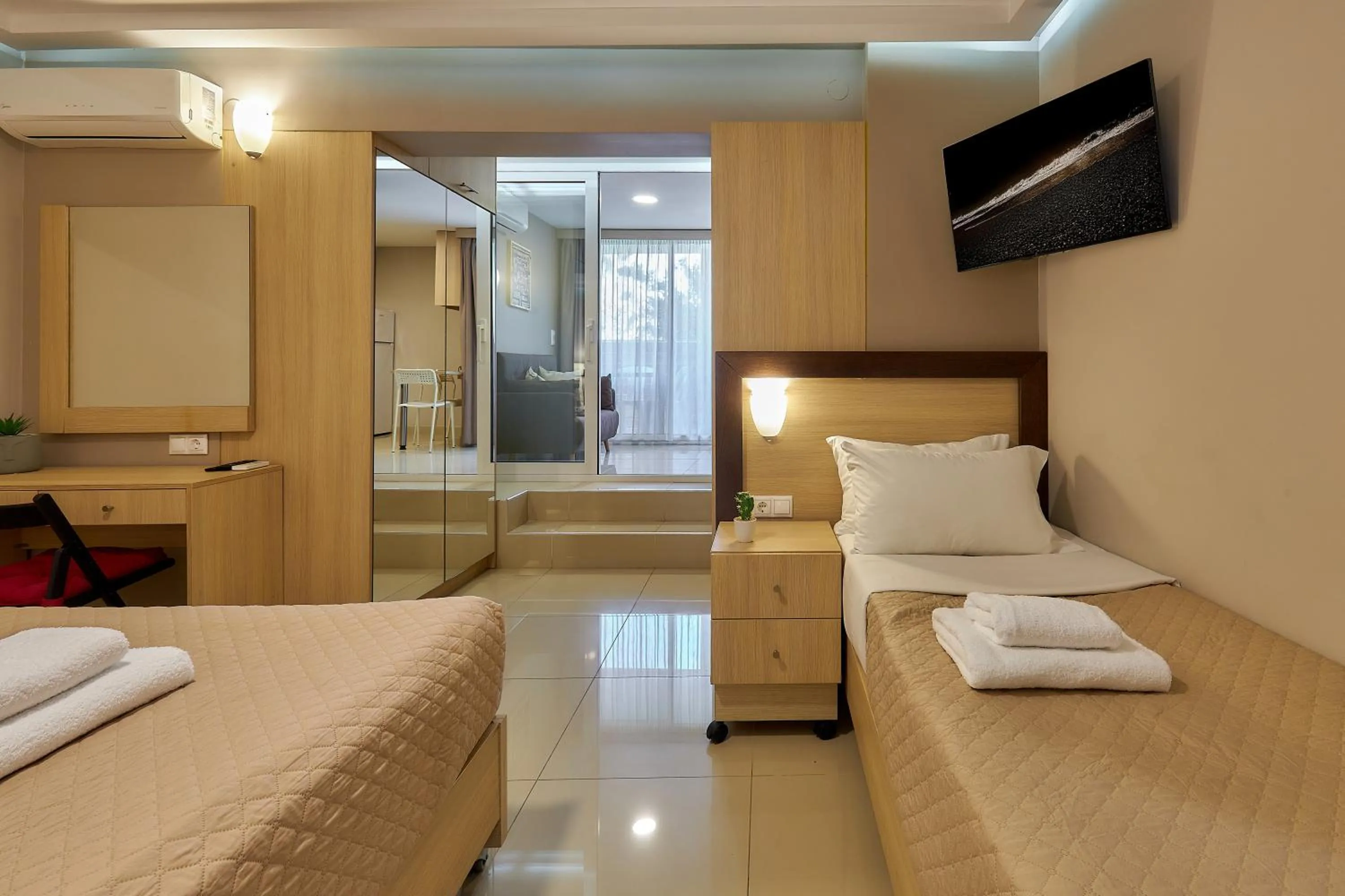 Bed in Dorian Boutique Hotel-Apartments