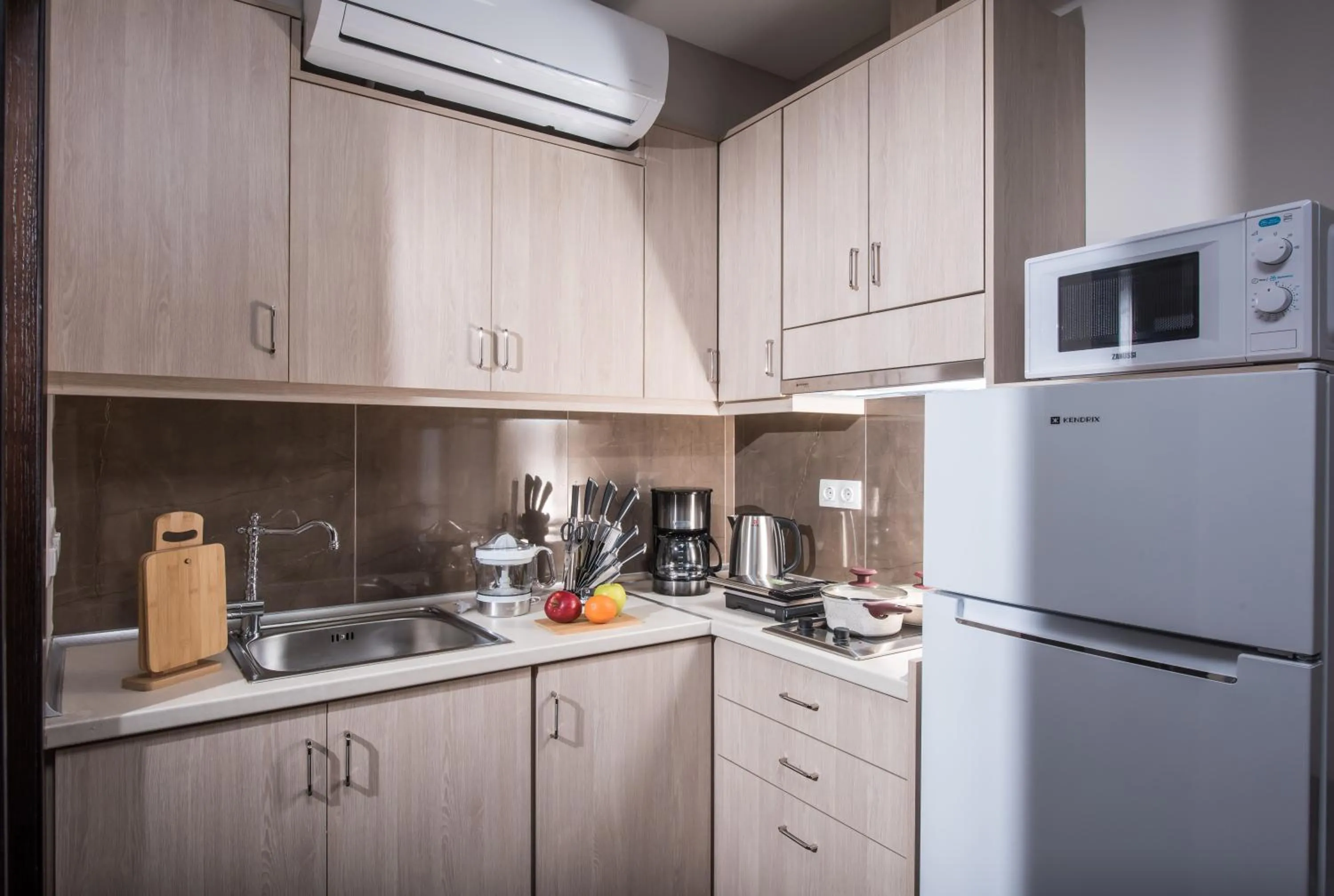 Kitchen or kitchenette in Dorian Boutique Hotel-Apartments