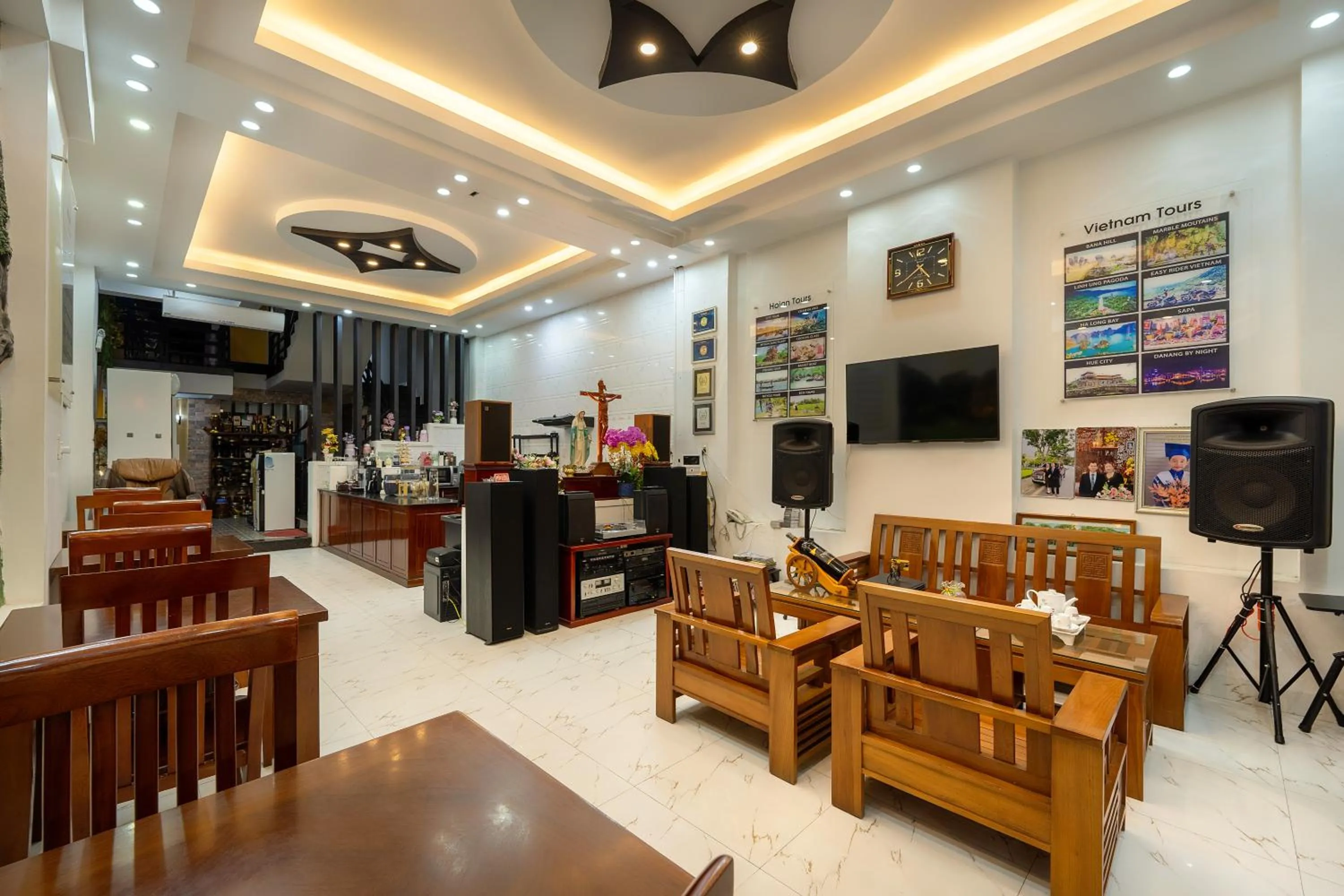 Living room in Golden Bell Homestay