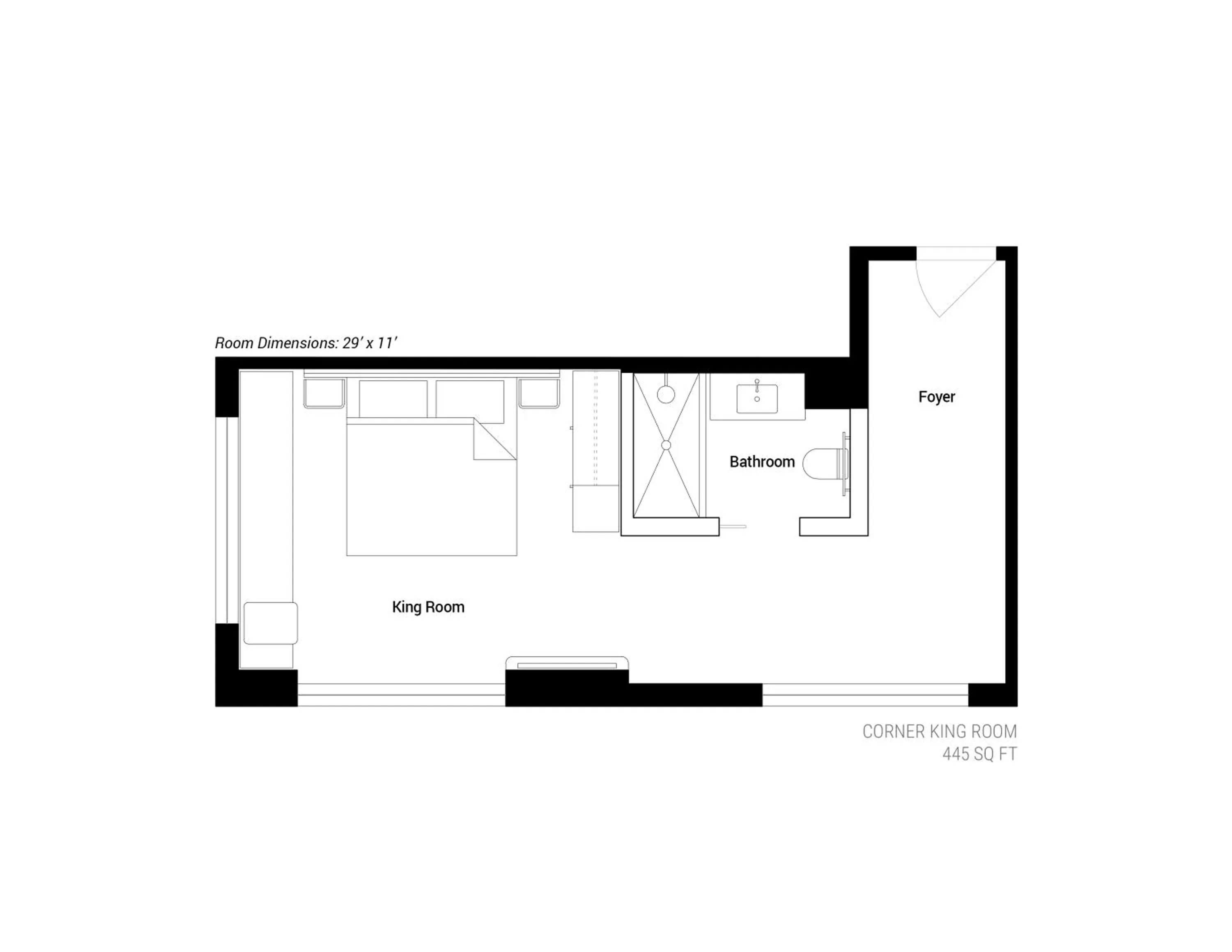 Floor plan in Arlo Wynwood Miami