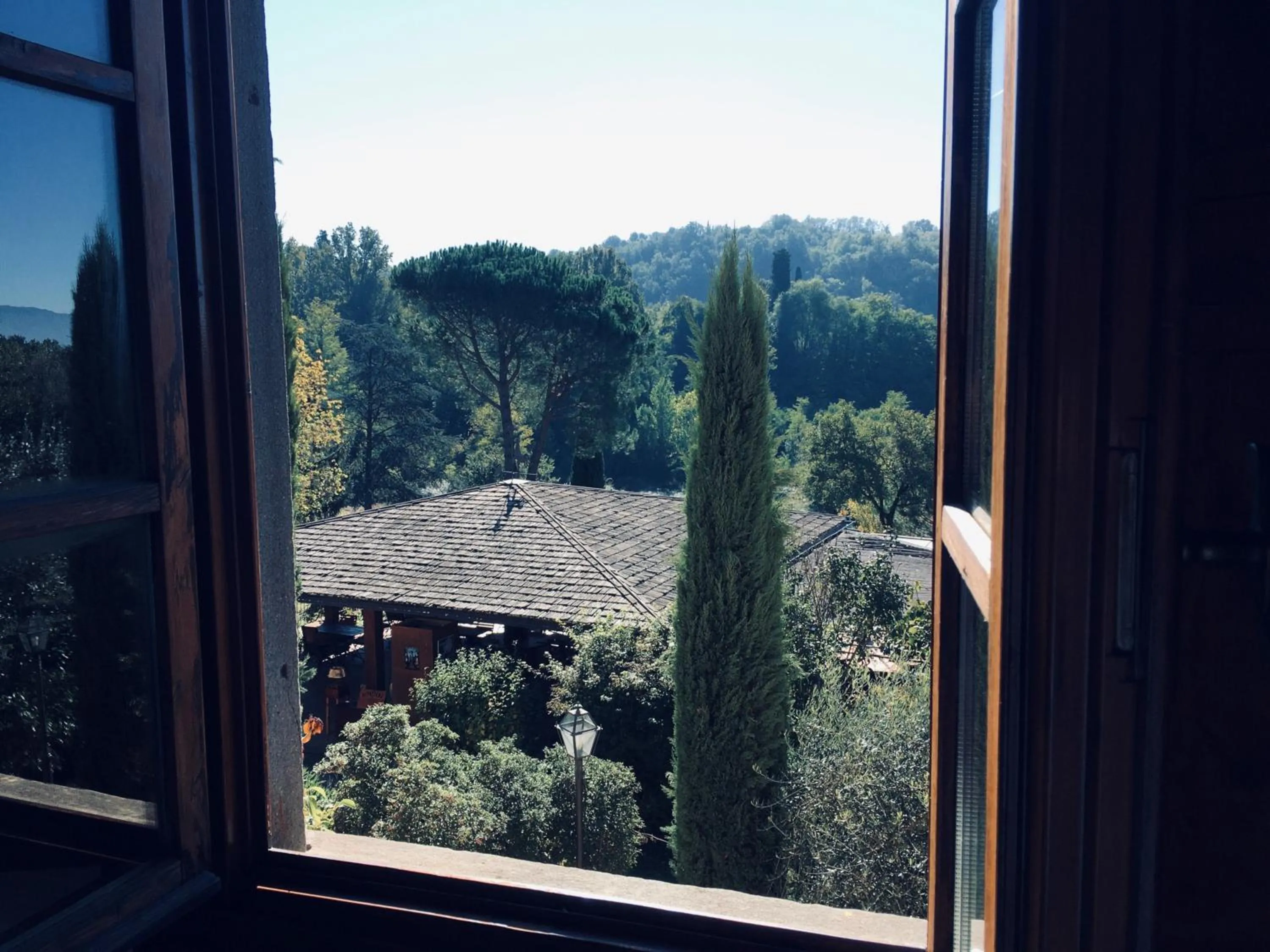 Garden view in Villa Rigacci
