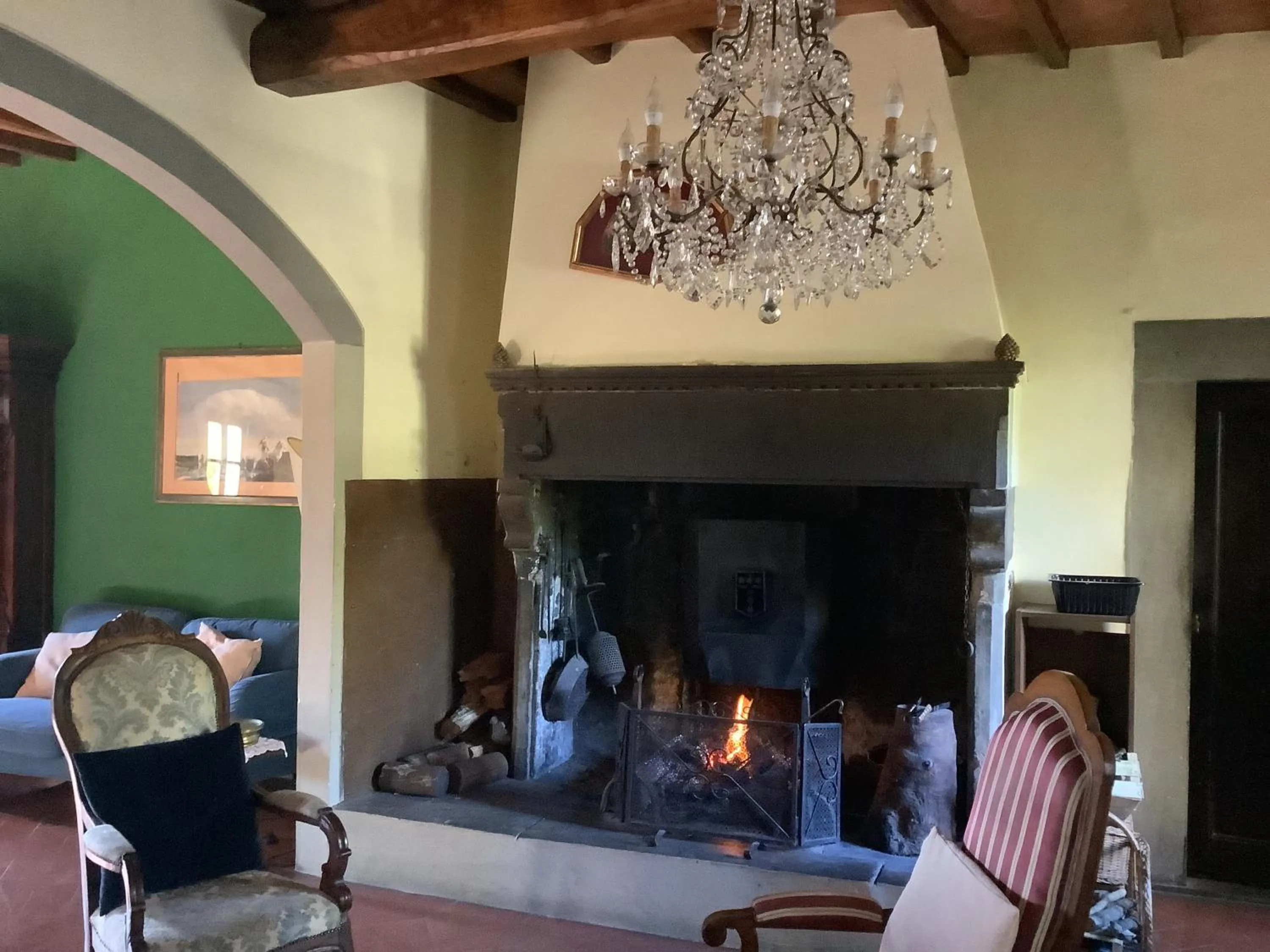 Lobby or reception in Villa Rigacci