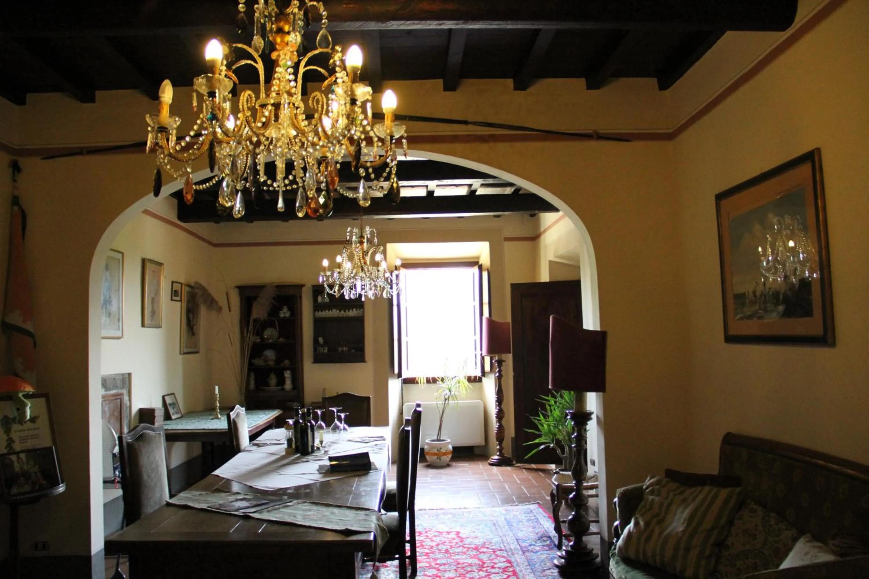 Living room in Villa Rigacci