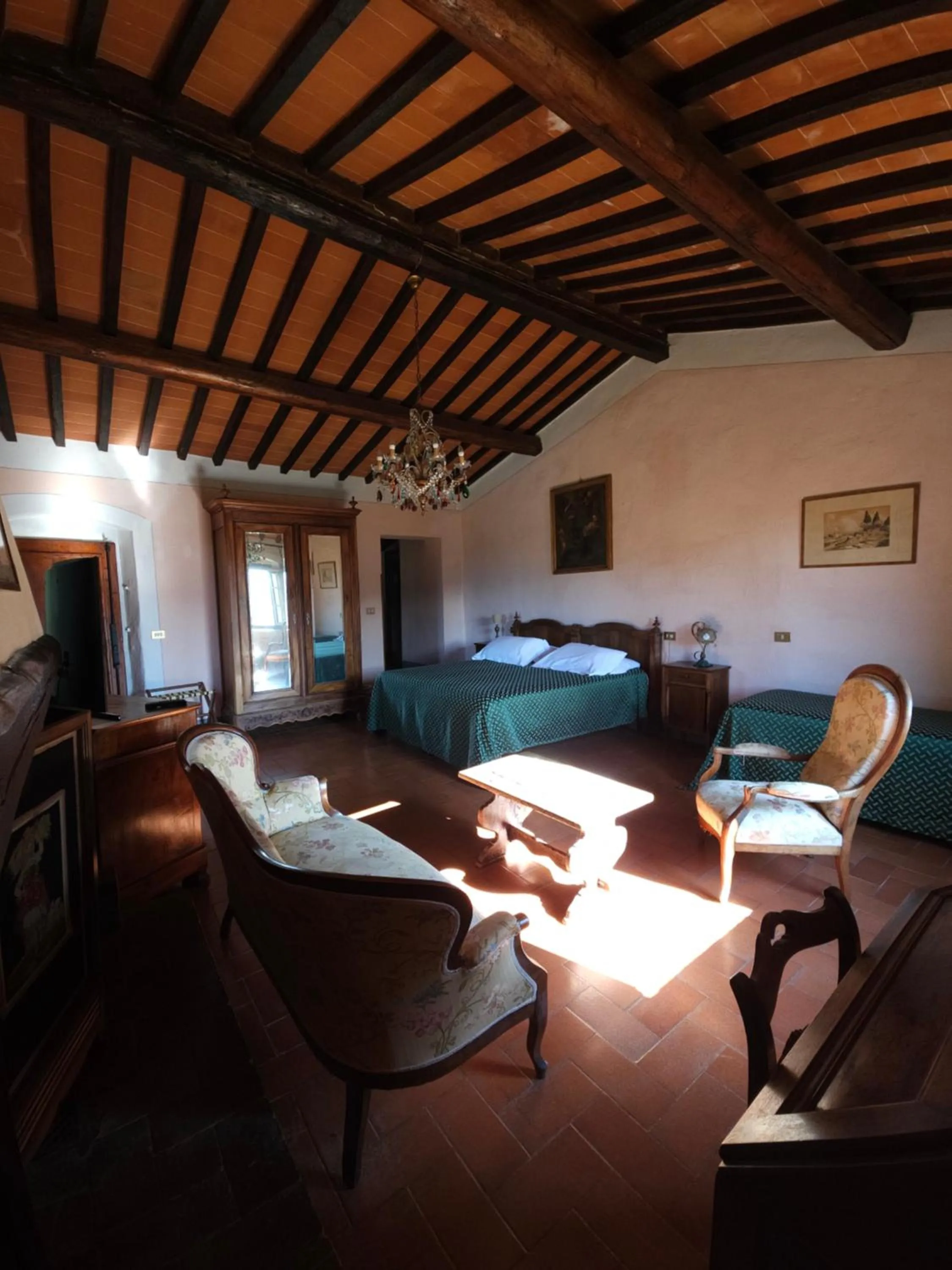 Living room in Villa Rigacci