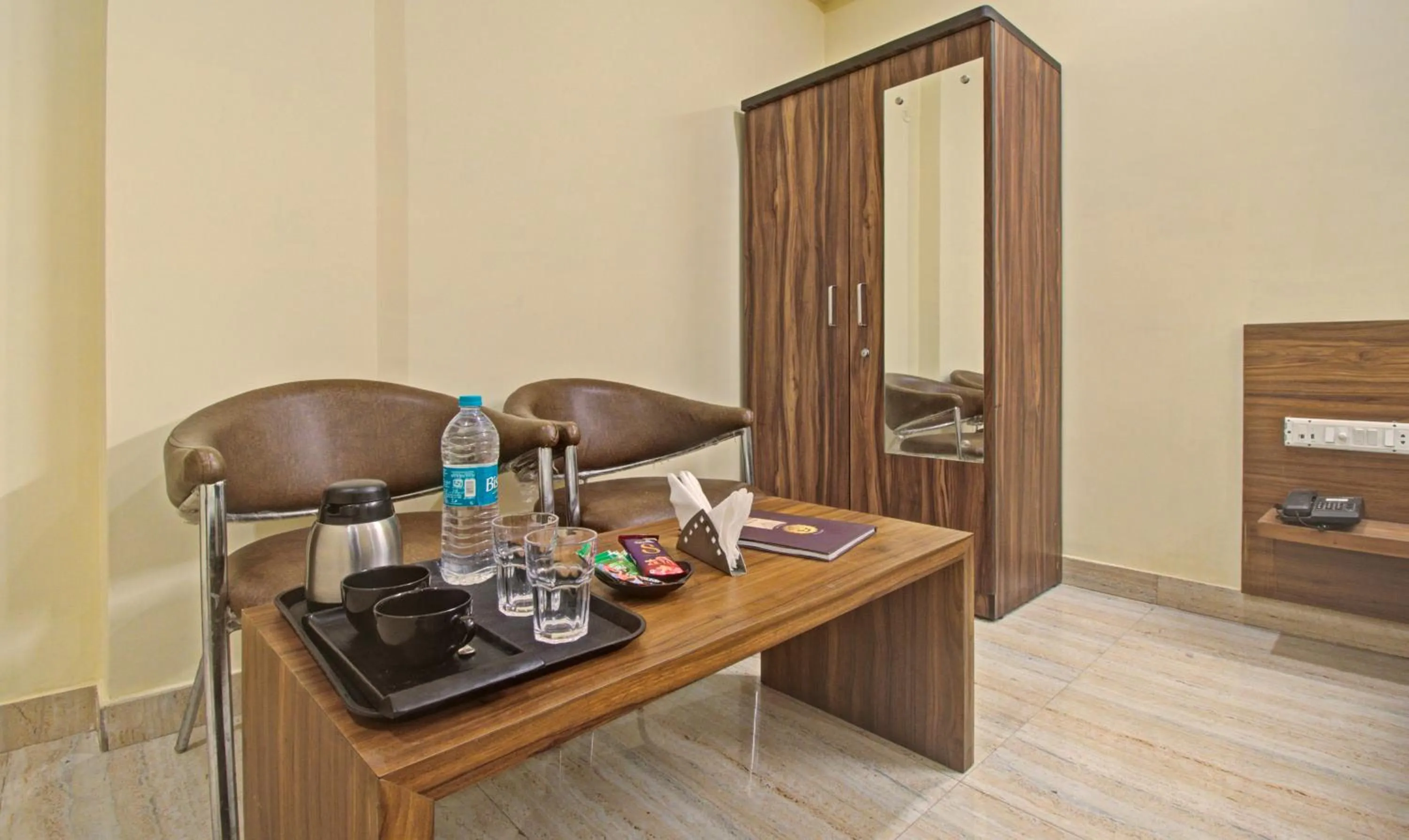 Seating area in Hotel Rama Hindustani