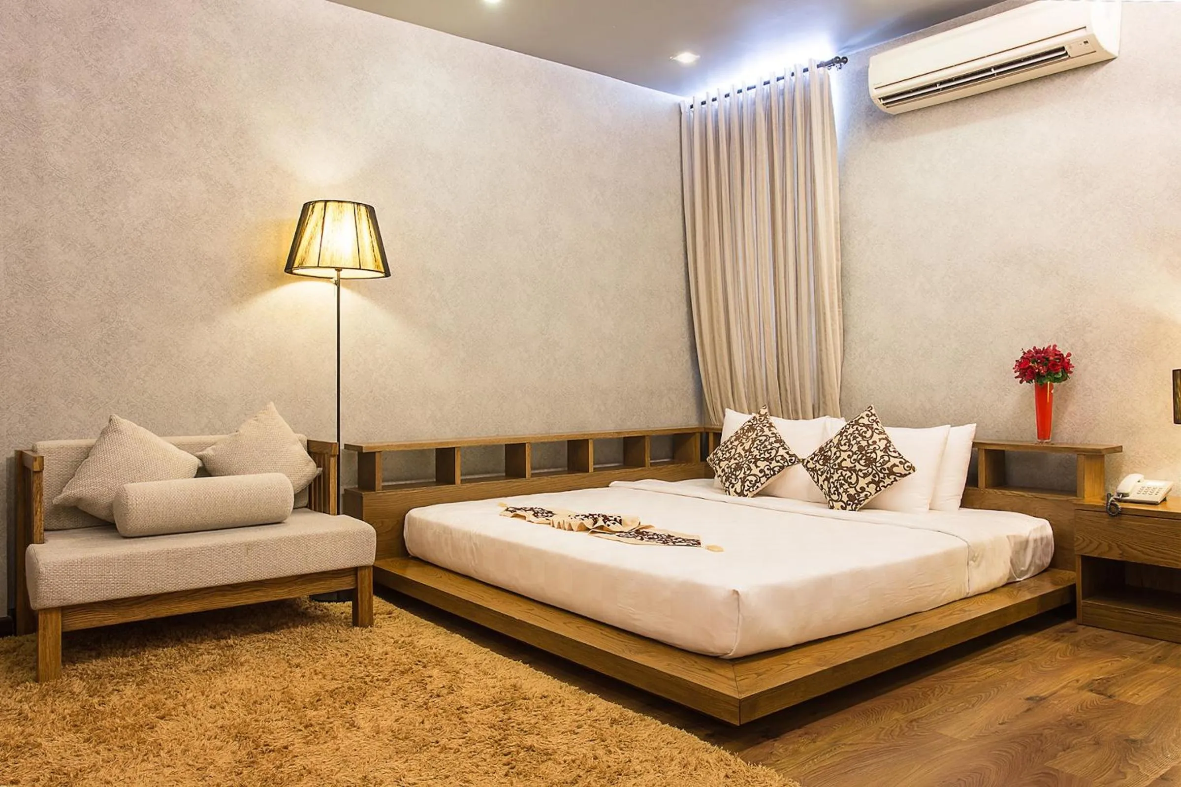 Bed in Valentine Hotel