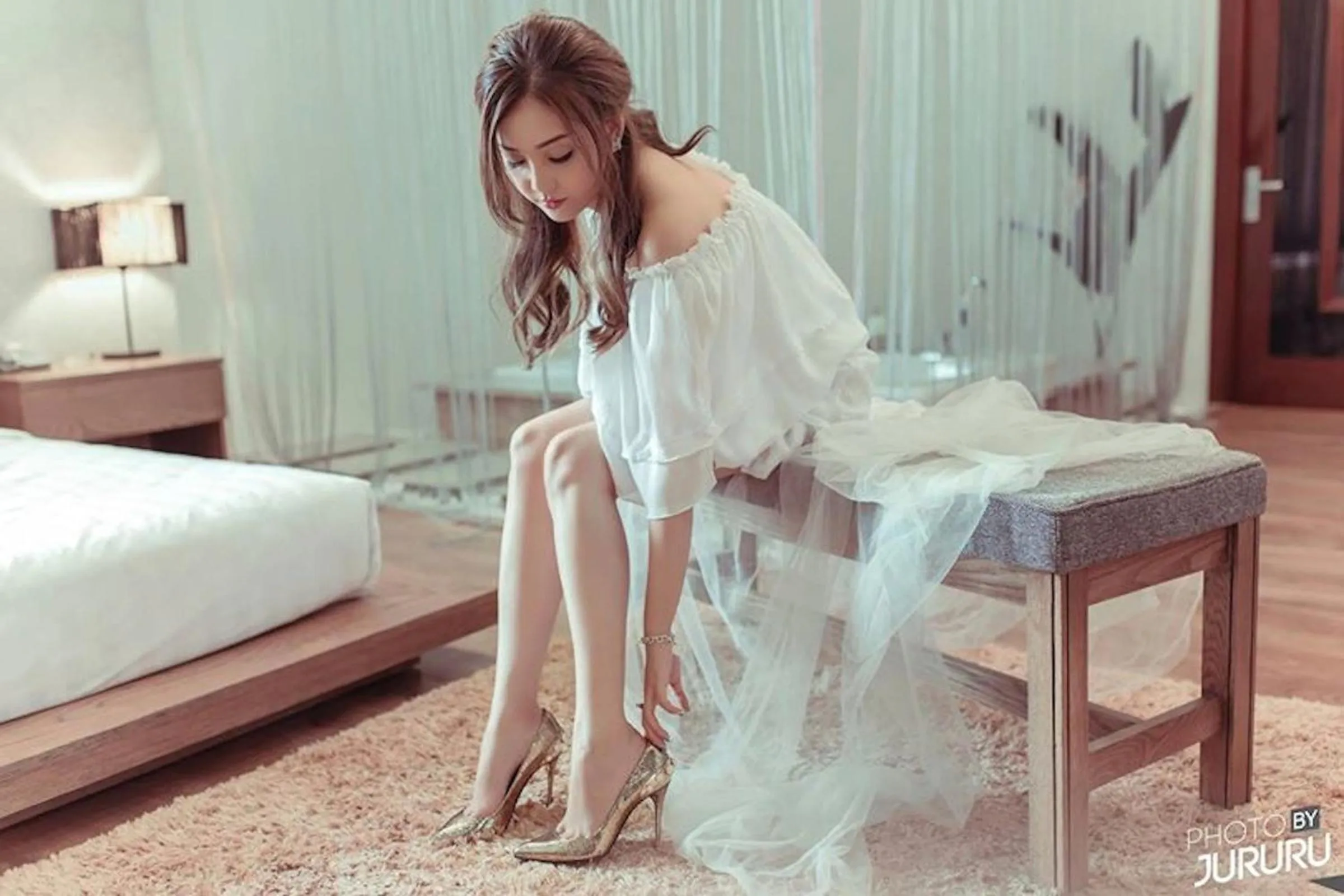 Bed in Valentine Hotel