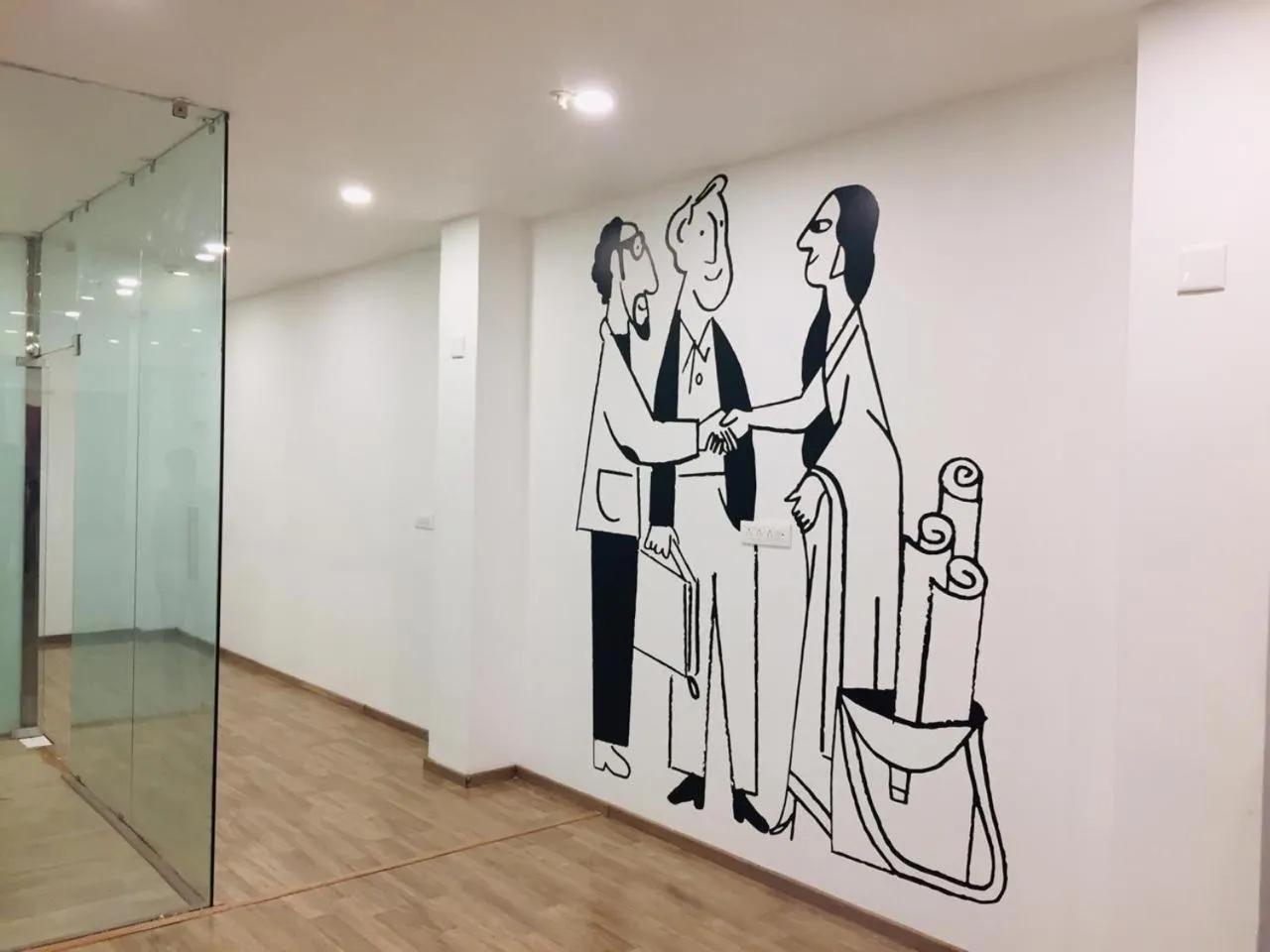 Decorative detail in Hotel Townhouse at Udaipur City Railway Station