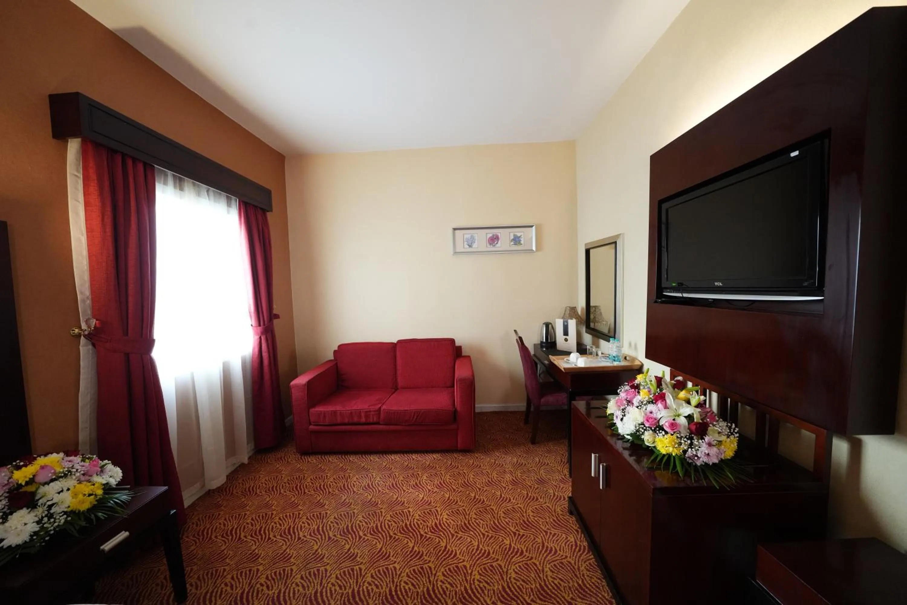 Seating area in Nine Hotel