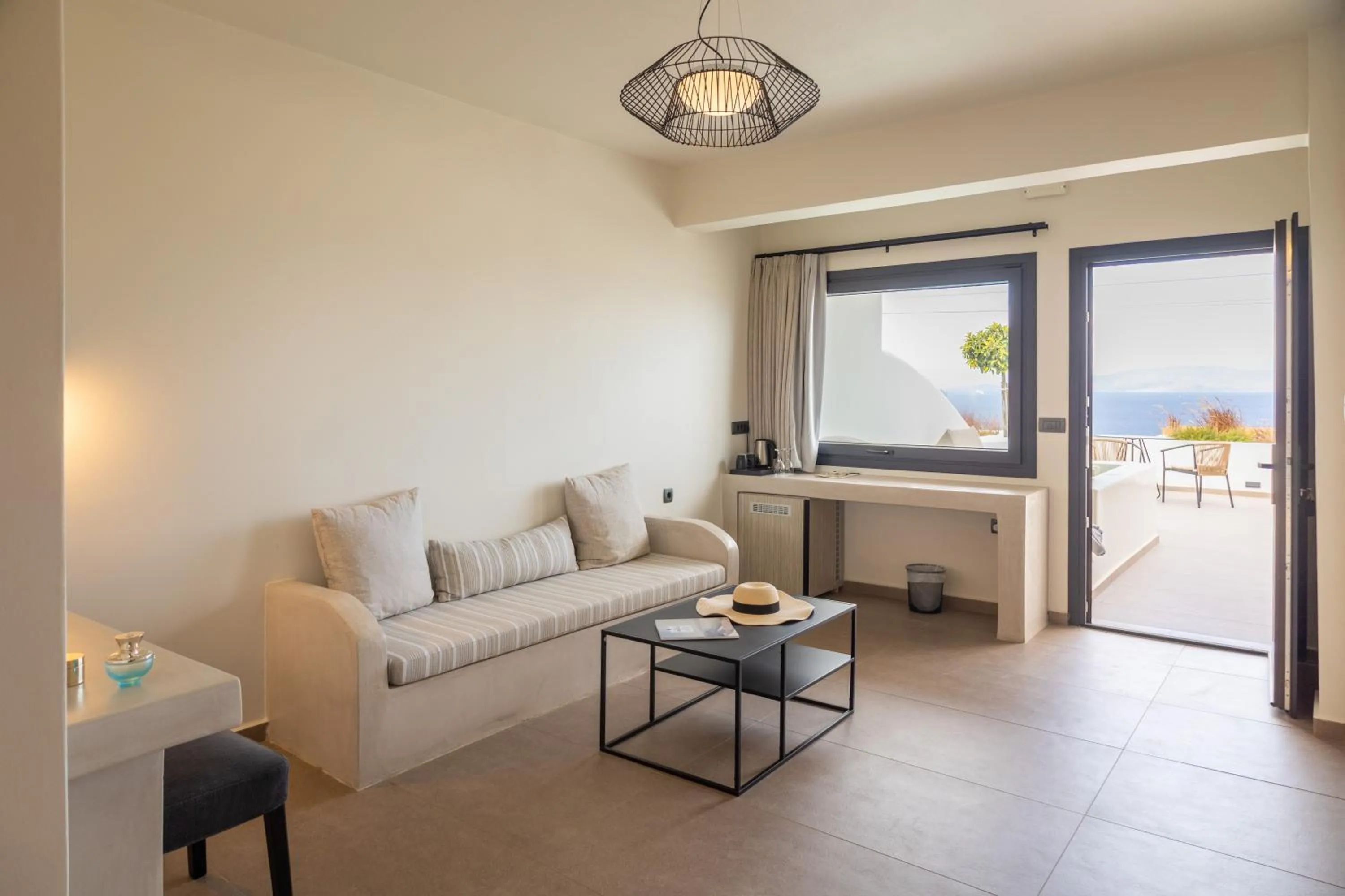 Seating area in North Wind Luxury Suites