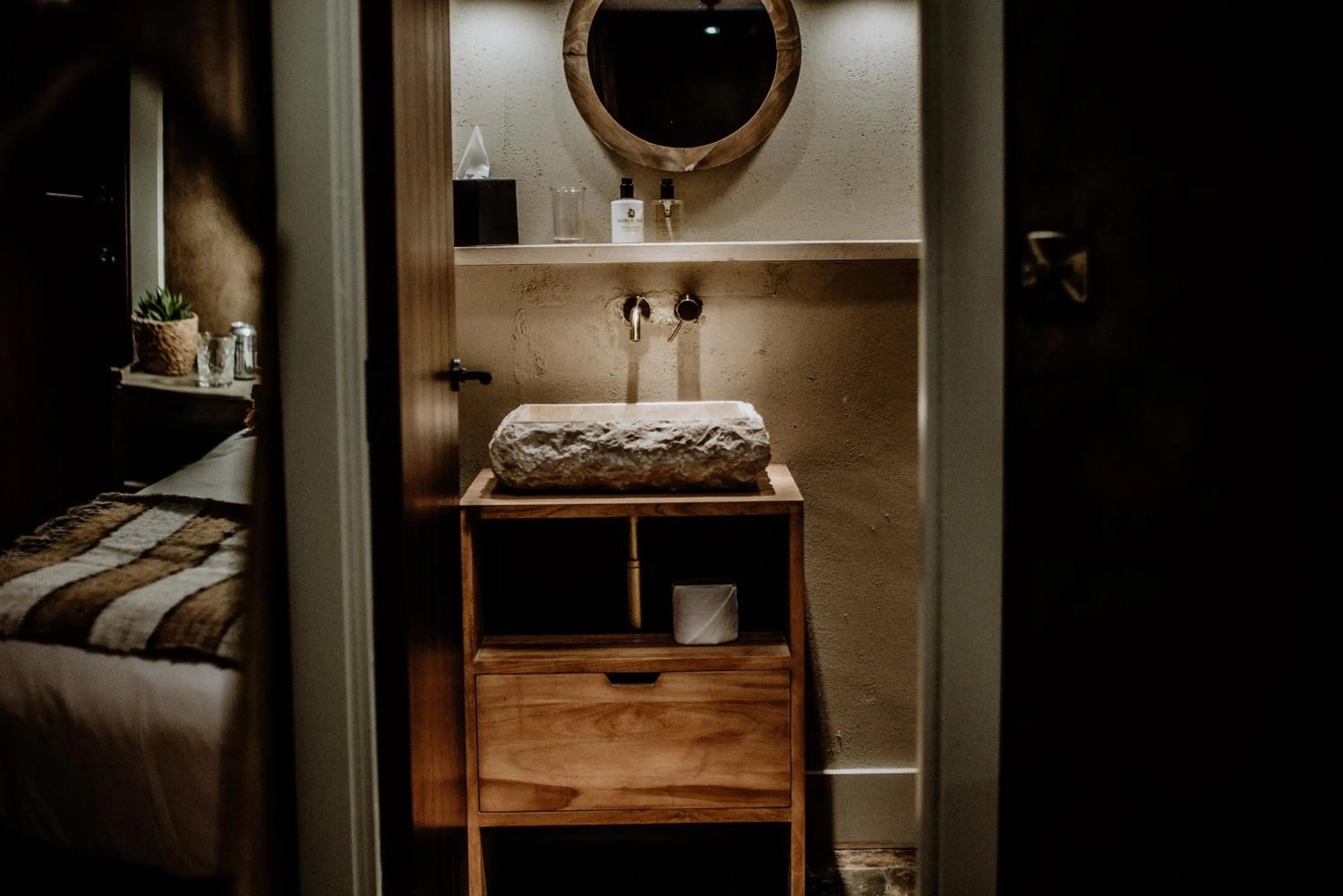 Bathroom, Bed in Runa Farm