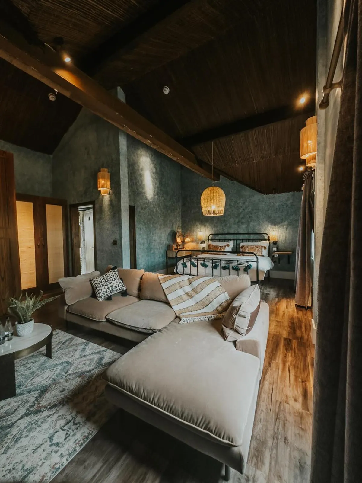 Living room, Bed in Runa Farm