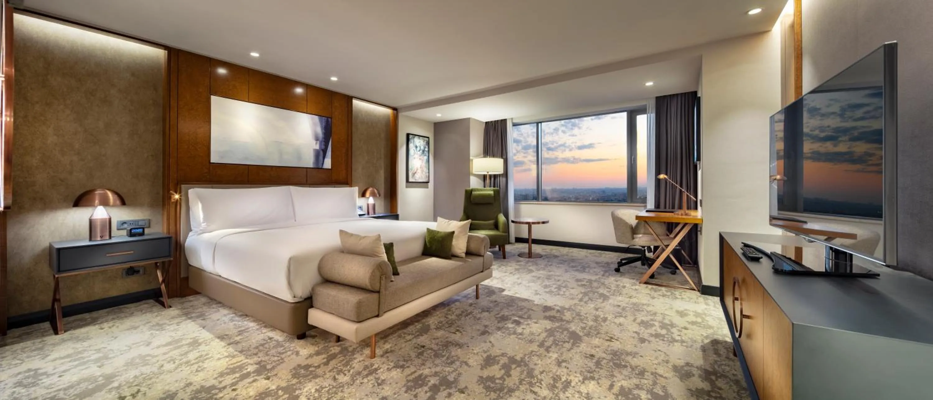 Bedroom, Bed in Hilton Istanbul Maslak