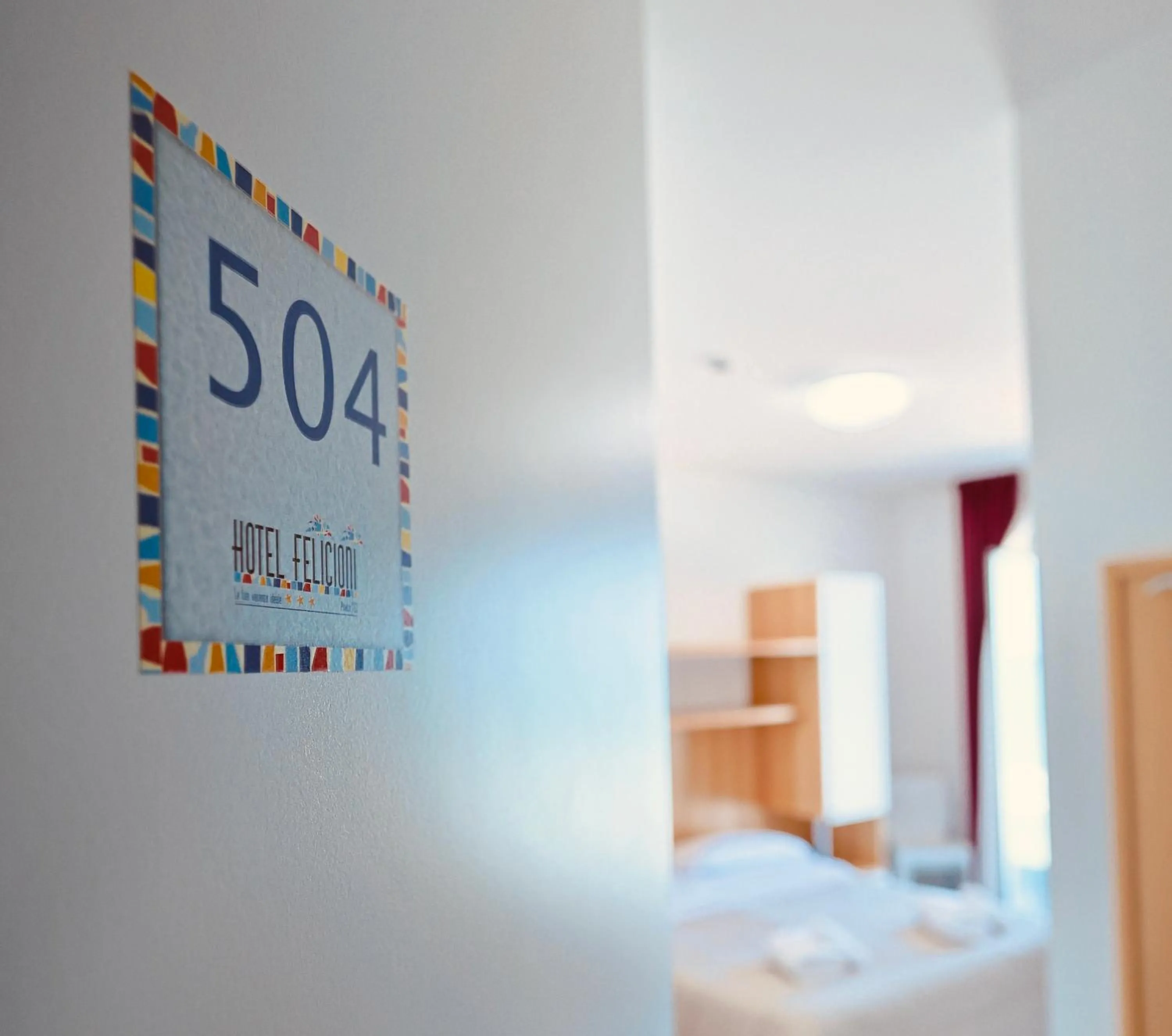 Bed in Hotel Felicioni