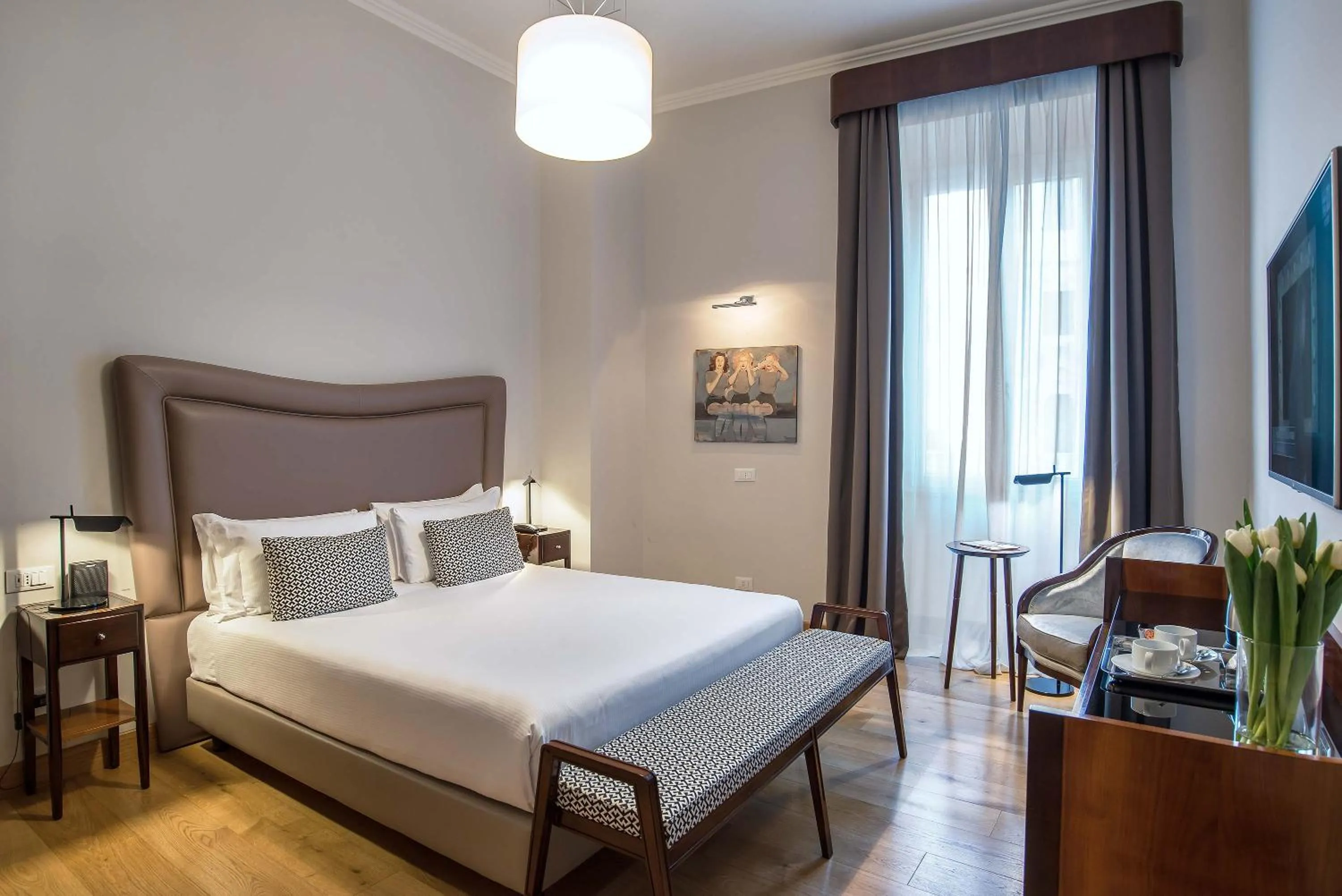 Coffee/tea facilities, Bed in Relais Rione Ponte