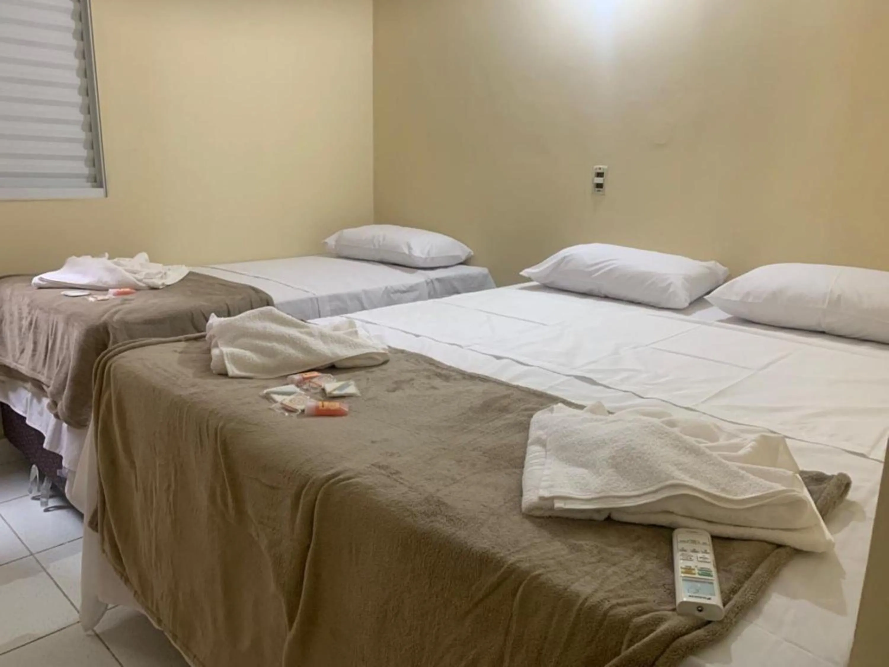 Bed in Hotel Barão Ribeirão