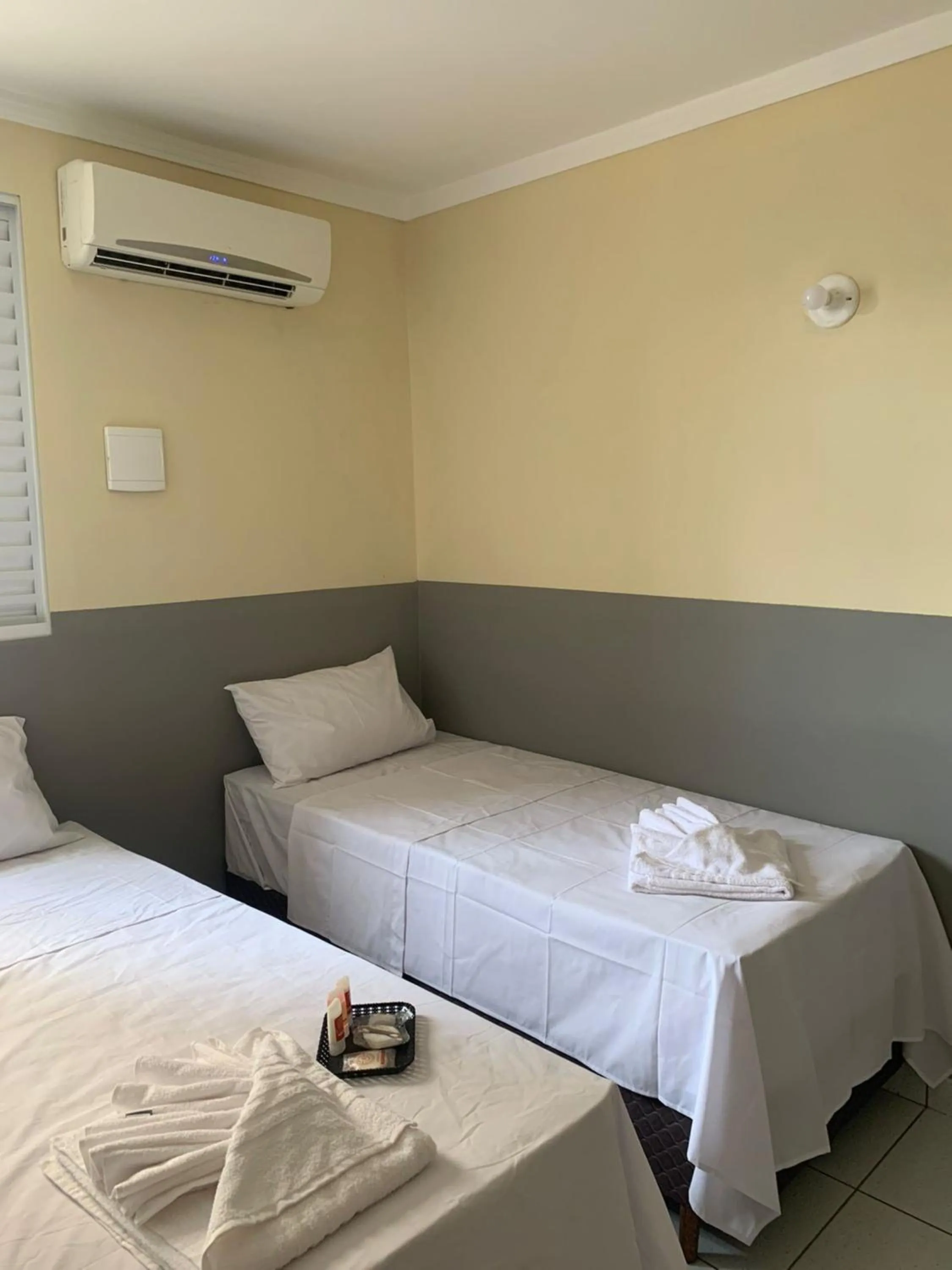 Bed in Hotel Barão Ribeirão