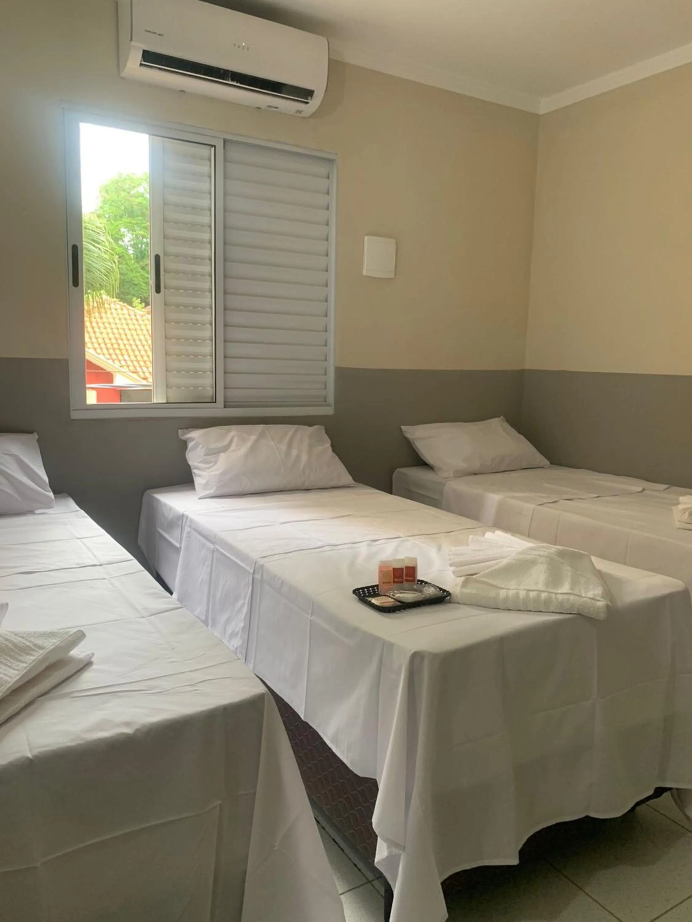Bed in Hotel Barão Ribeirão