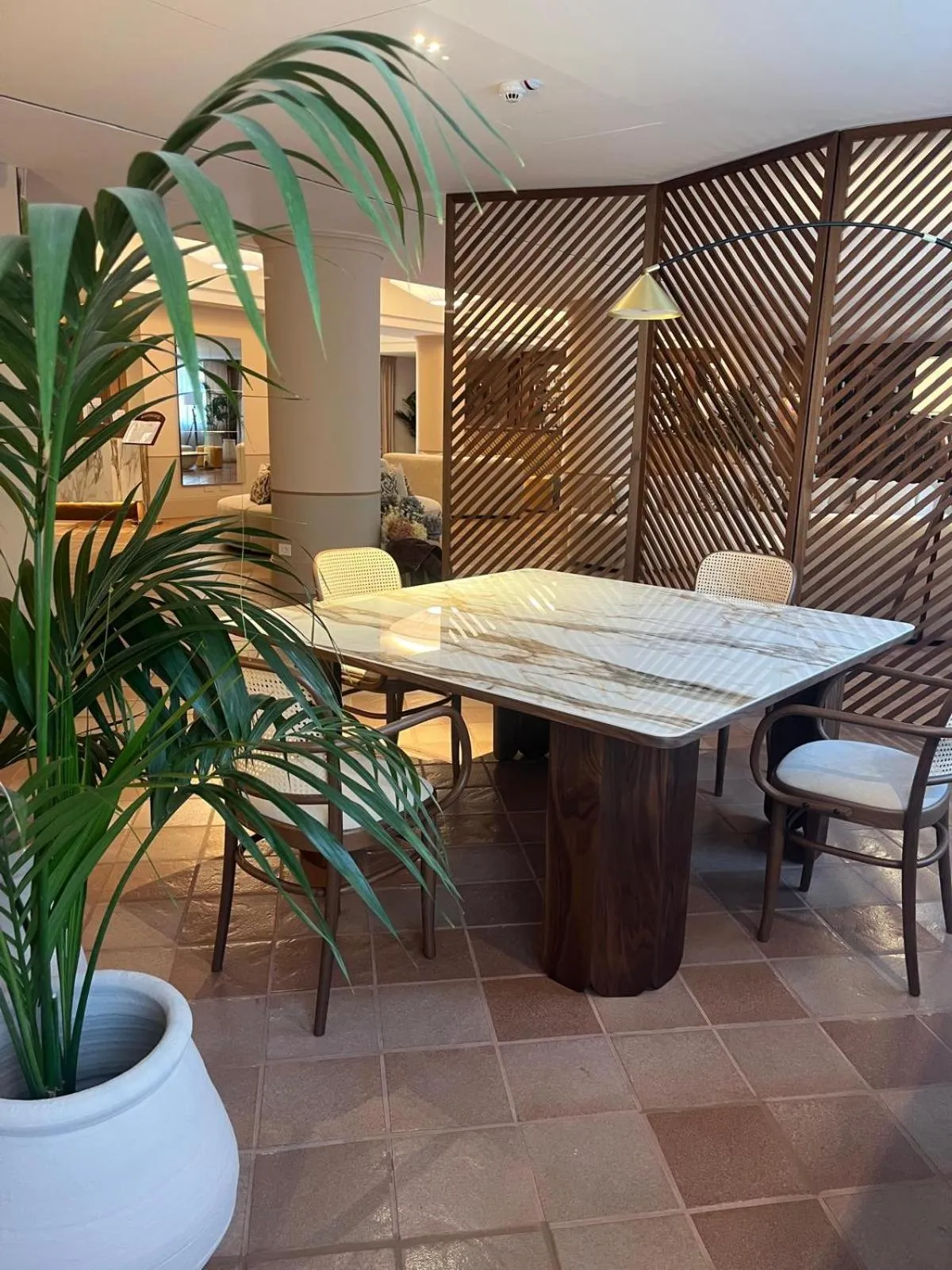 Seating area in Hotel Della Valle