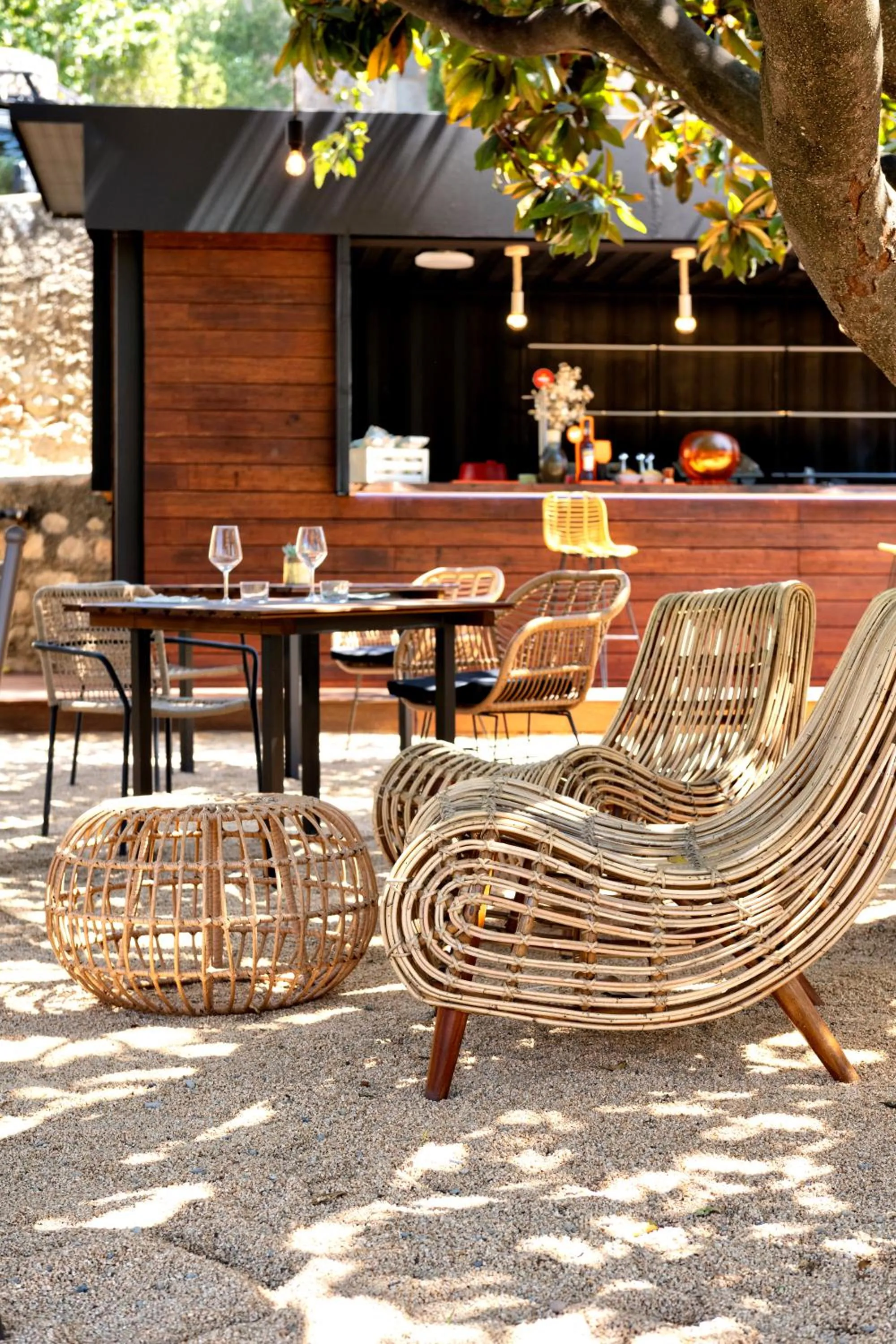 Patio in La Mer Hotel