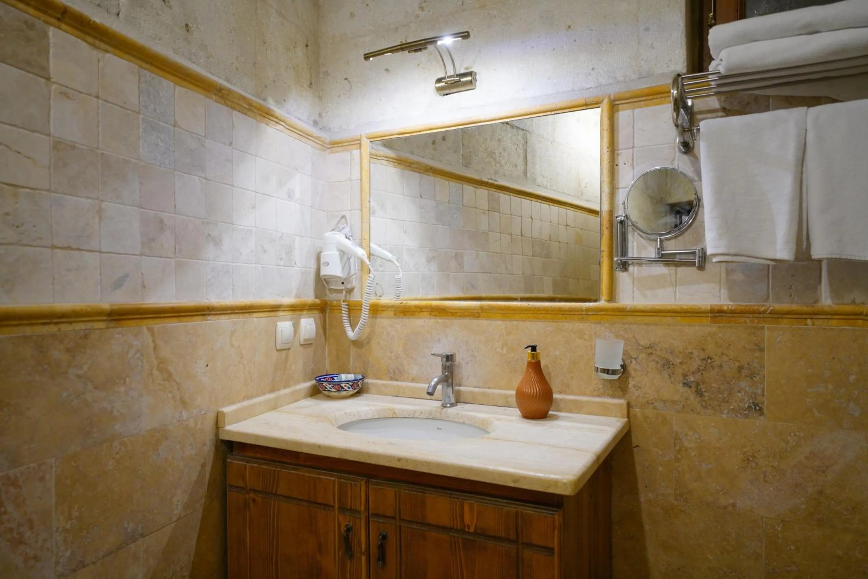 Decorative detail in Harman Cave Hotel