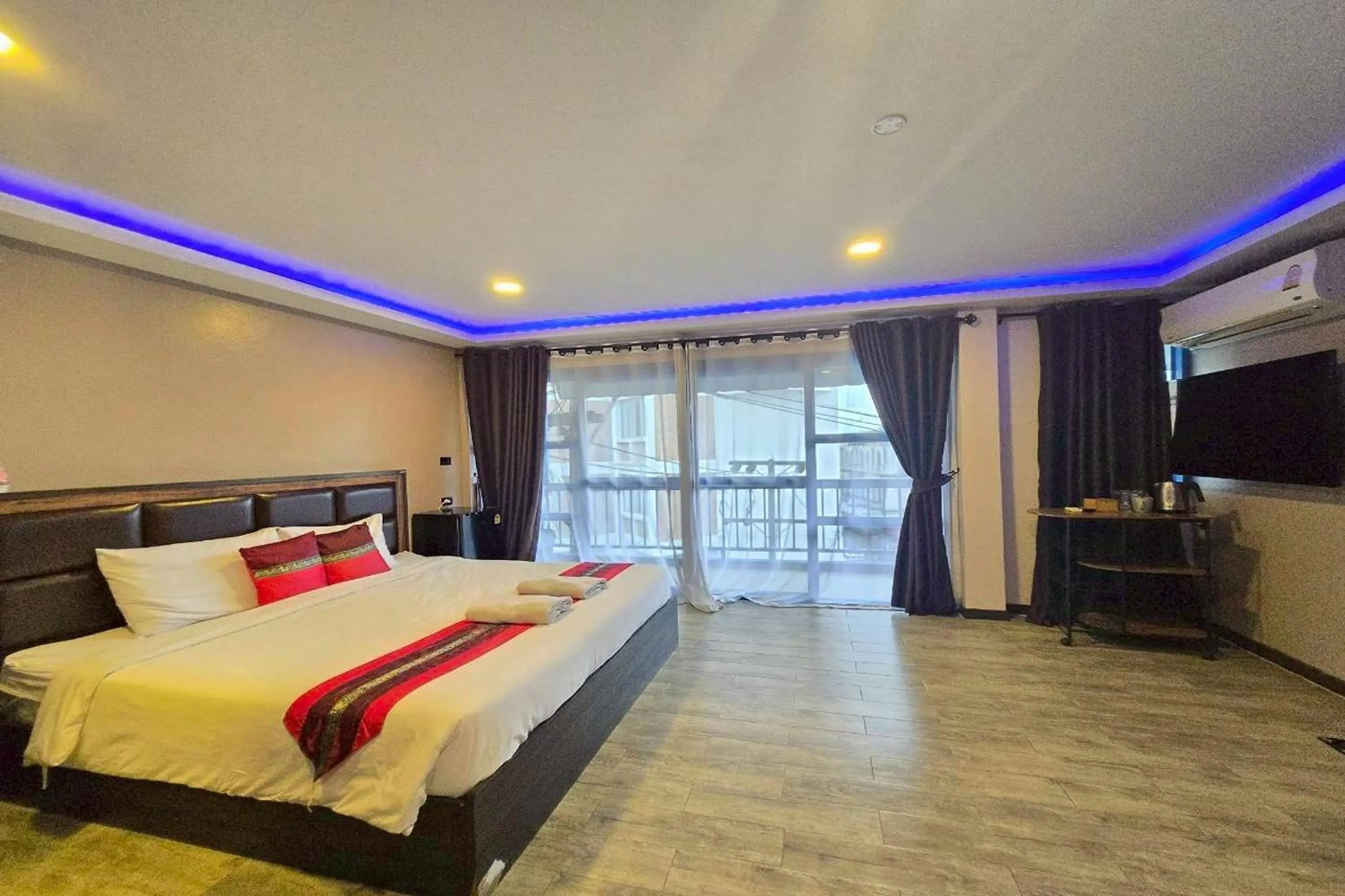 Bed in Central Guesthouse Chiang Rai