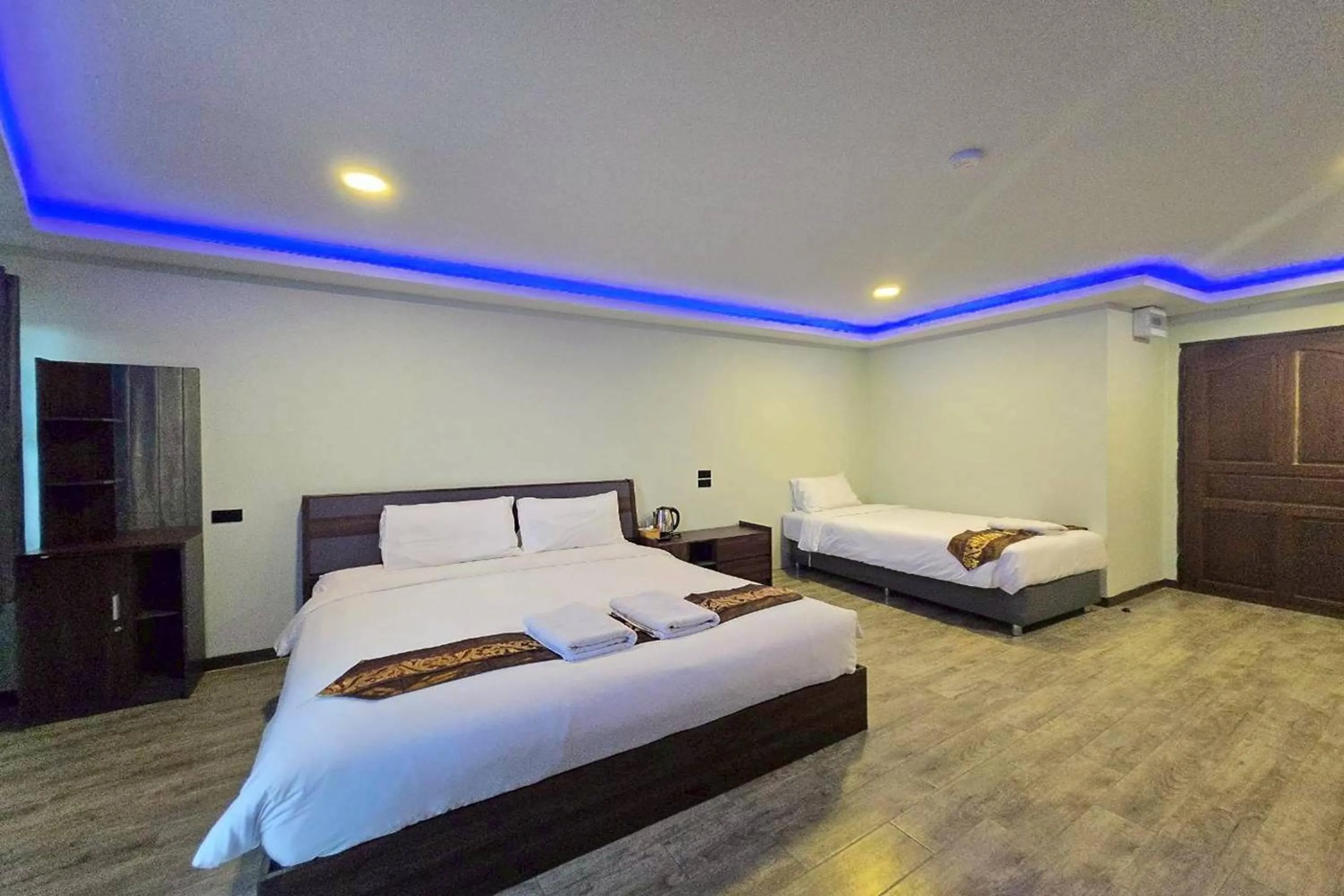 Bed in Central Guesthouse Chiang Rai