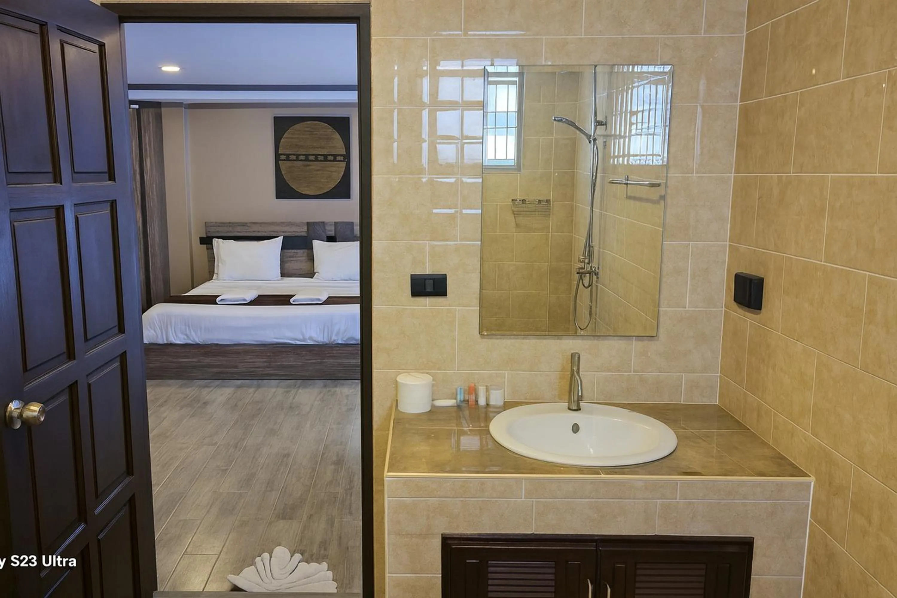 Bed in Central Guesthouse Chiang Rai