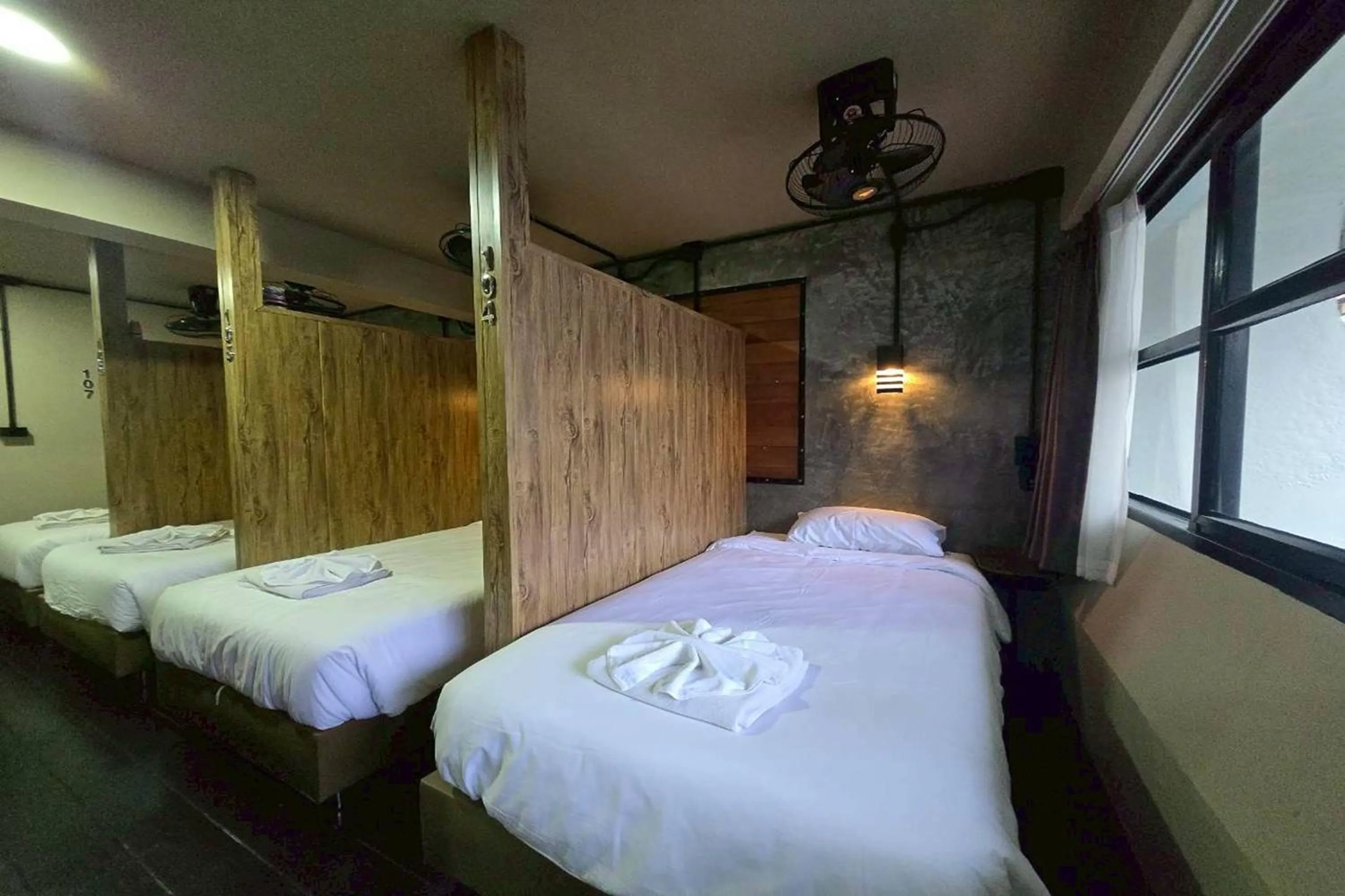 Bed in Central Guesthouse Chiang Rai