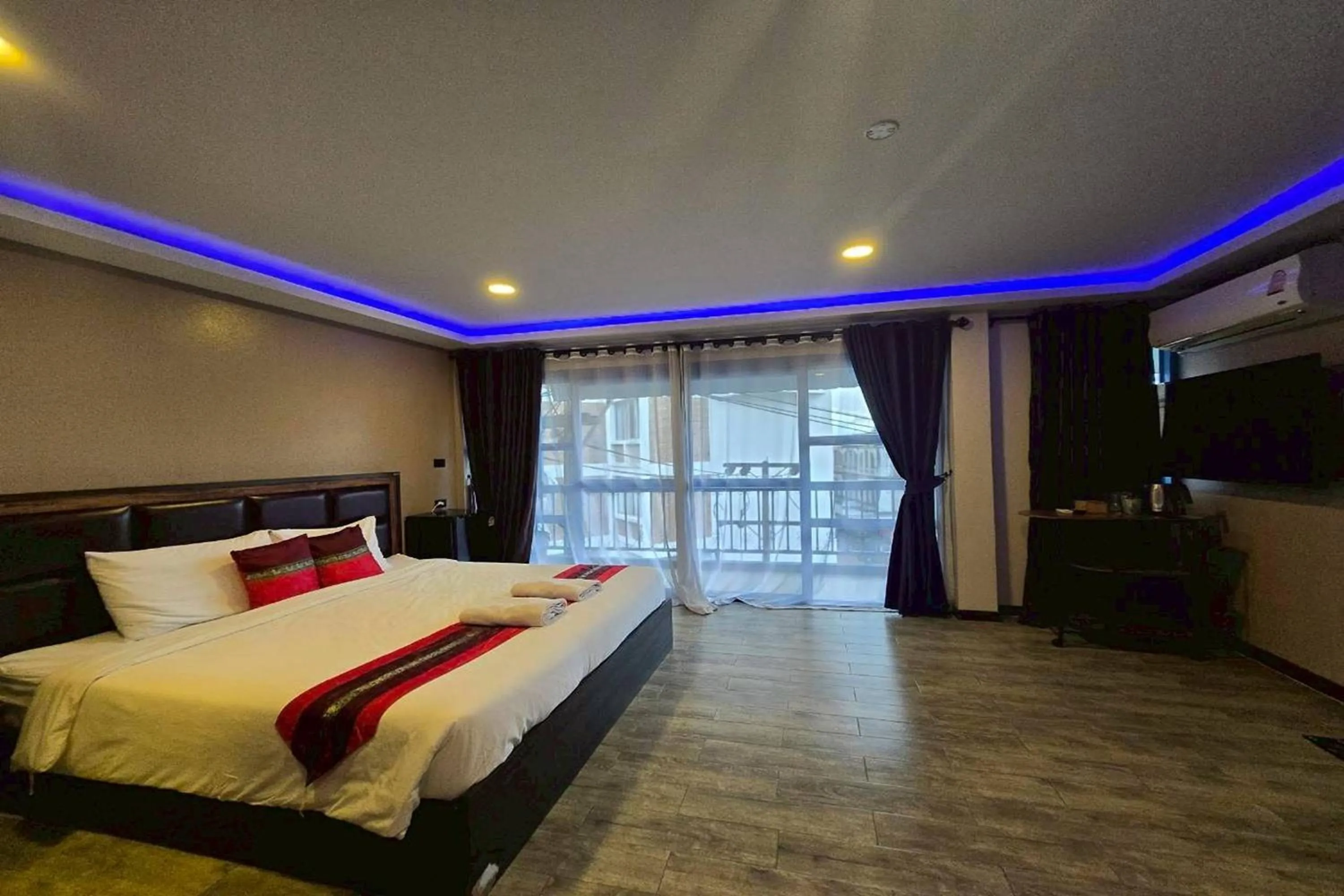 Bed in Central Guesthouse Chiang Rai