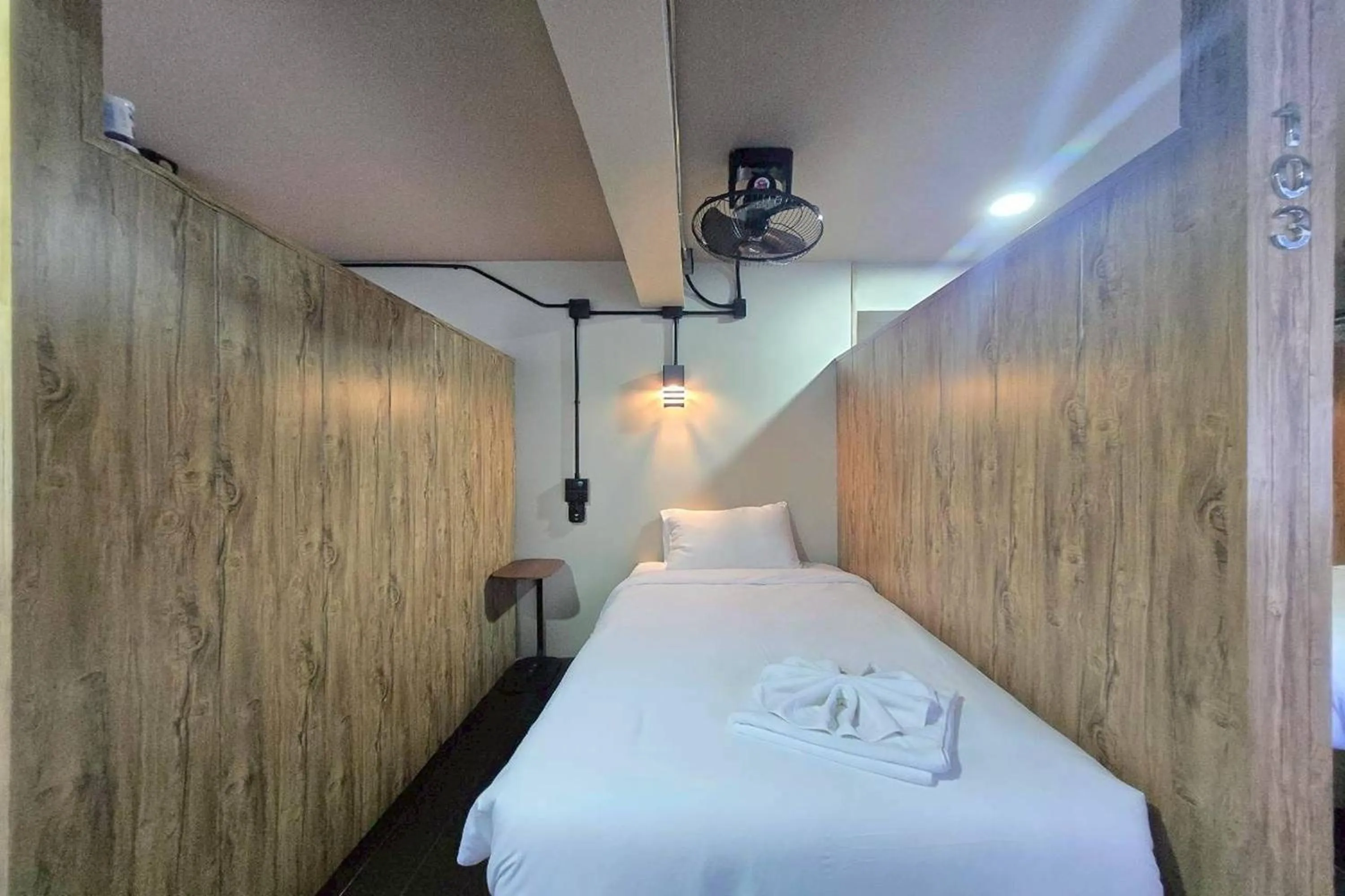 Bed in Central Guesthouse Chiang Rai