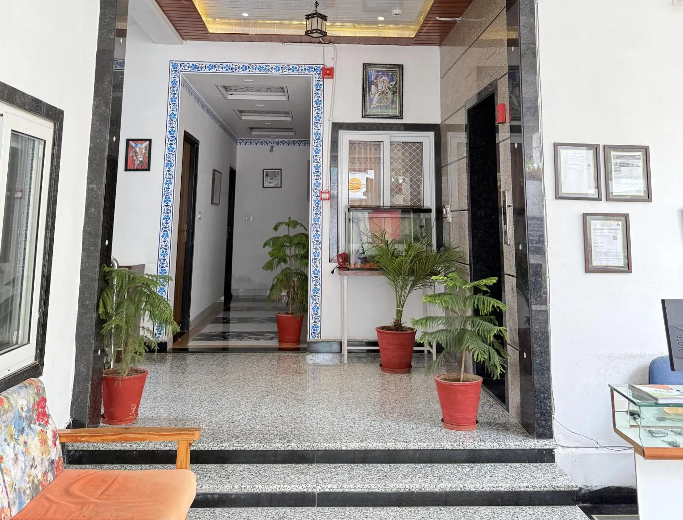 Facade/entrance in Hotel Haridas Haveli Udaipur