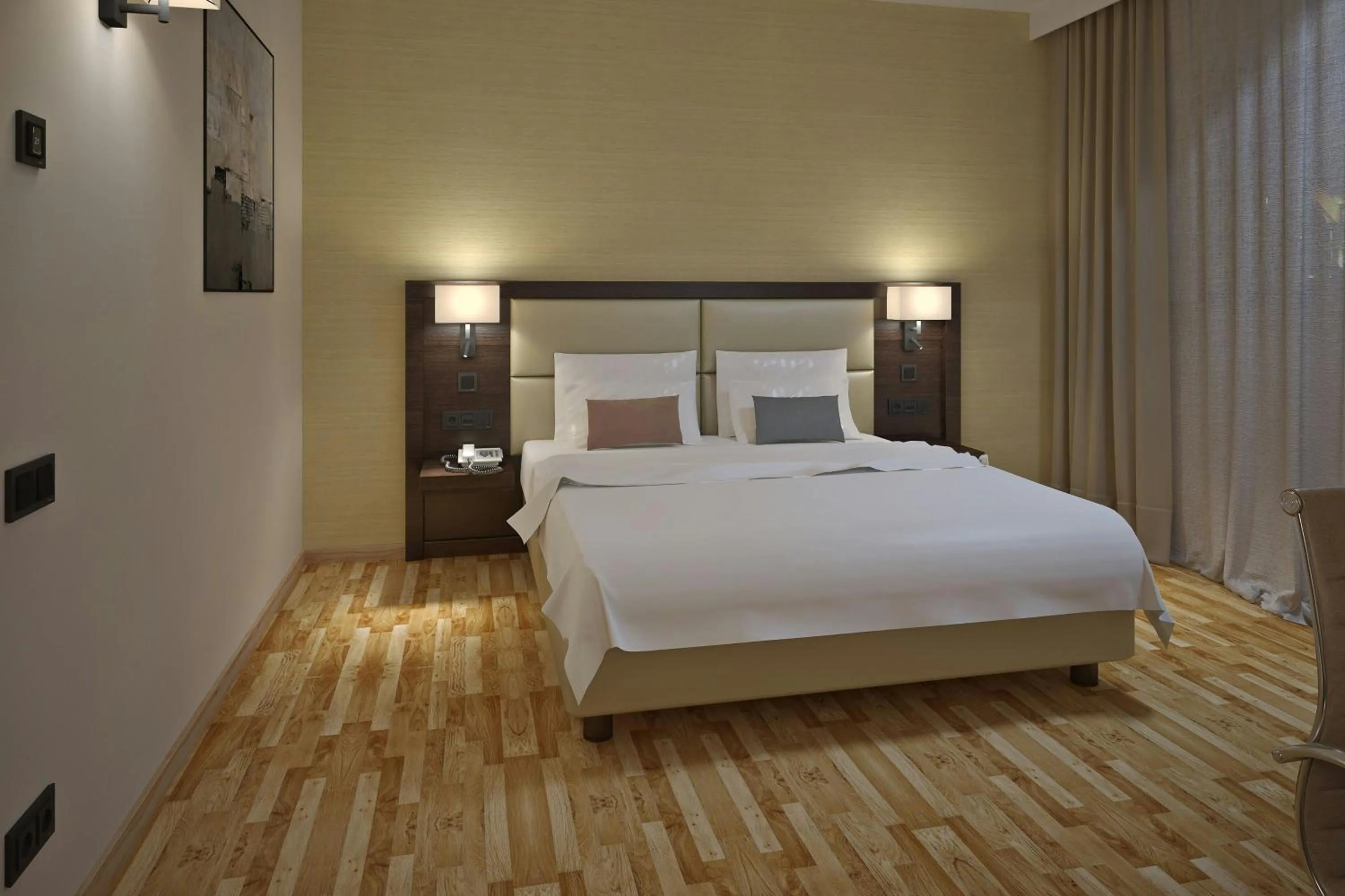 Photo of the whole room, Bed in AC Hotel by Marriott Milan Sesto