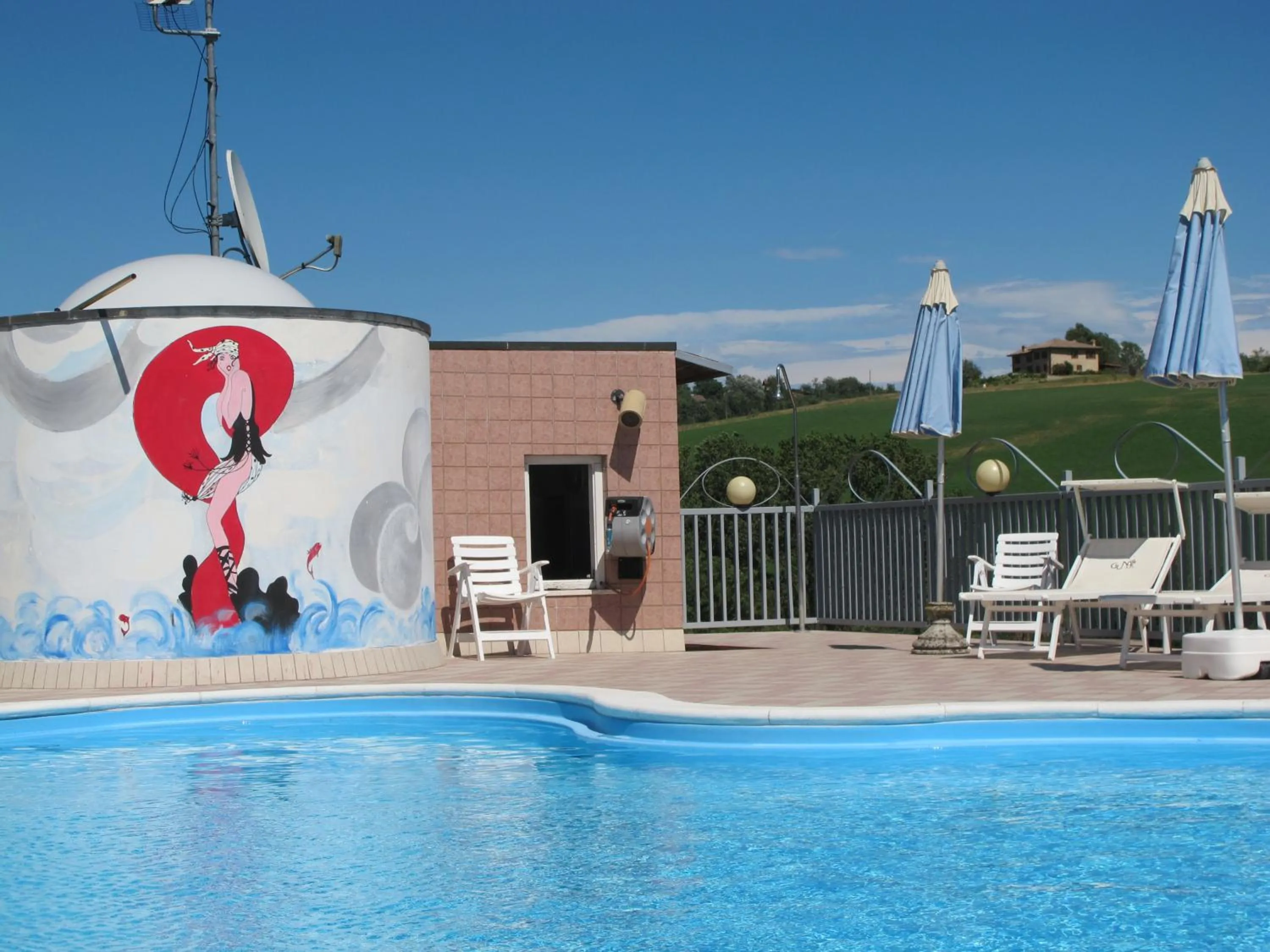 Pool view in Hotel Sporting