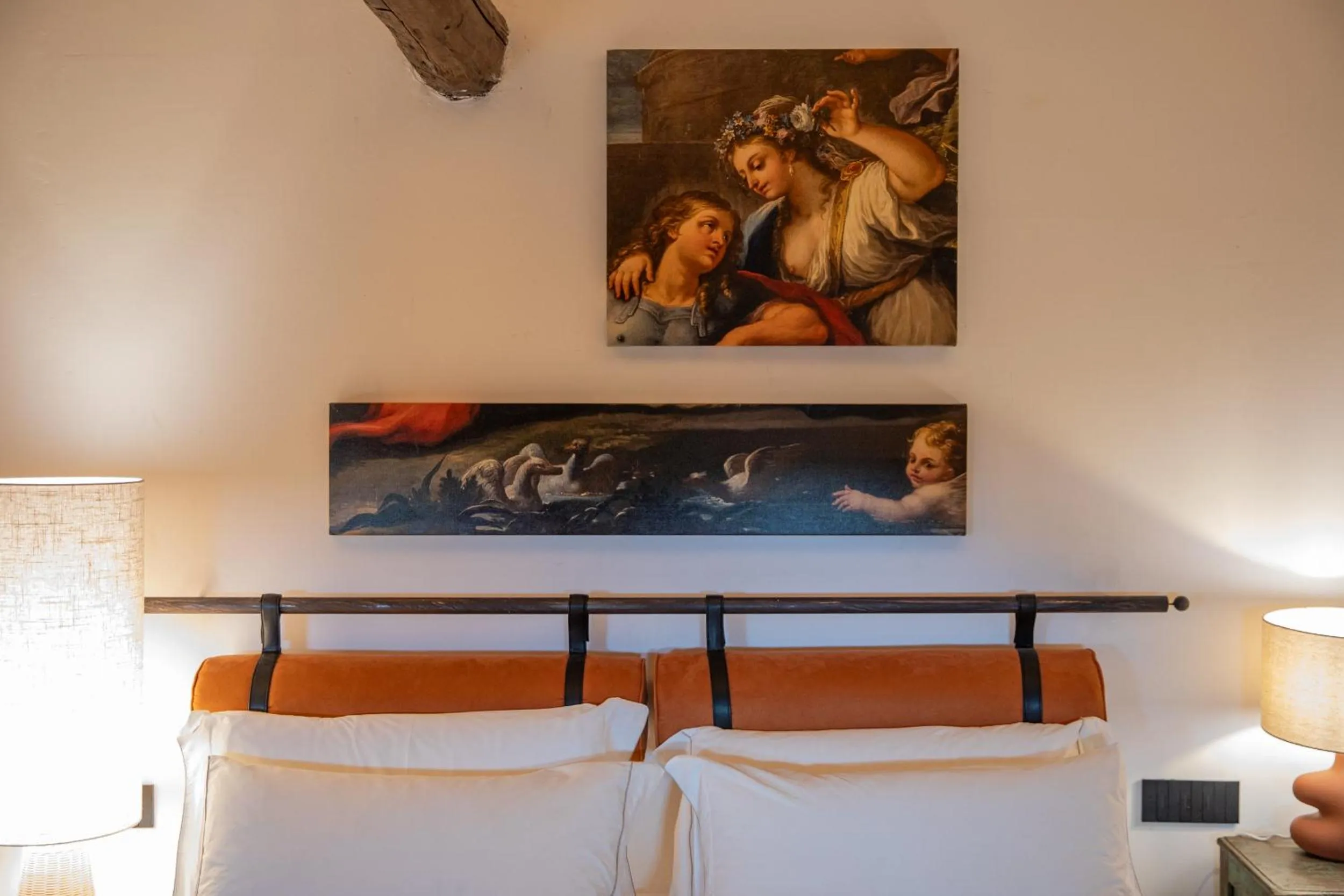 Decorative detail, Bed in Castello di Rocca Cilento