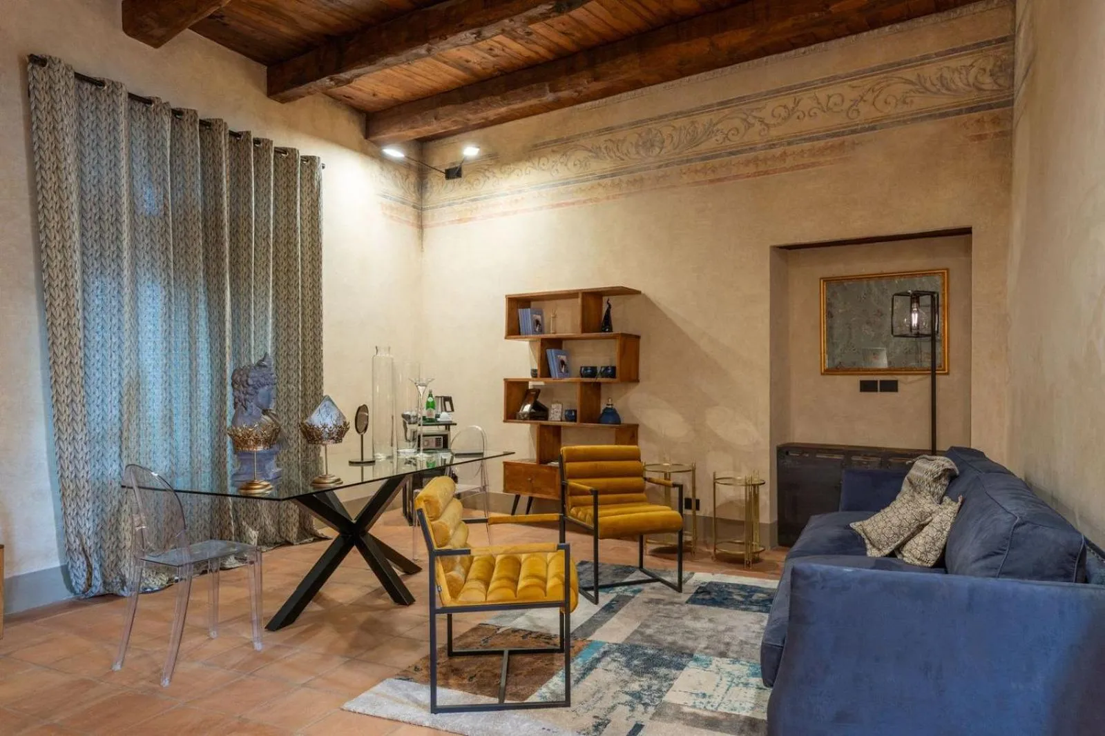 Seating area in Castello di Rocca Cilento