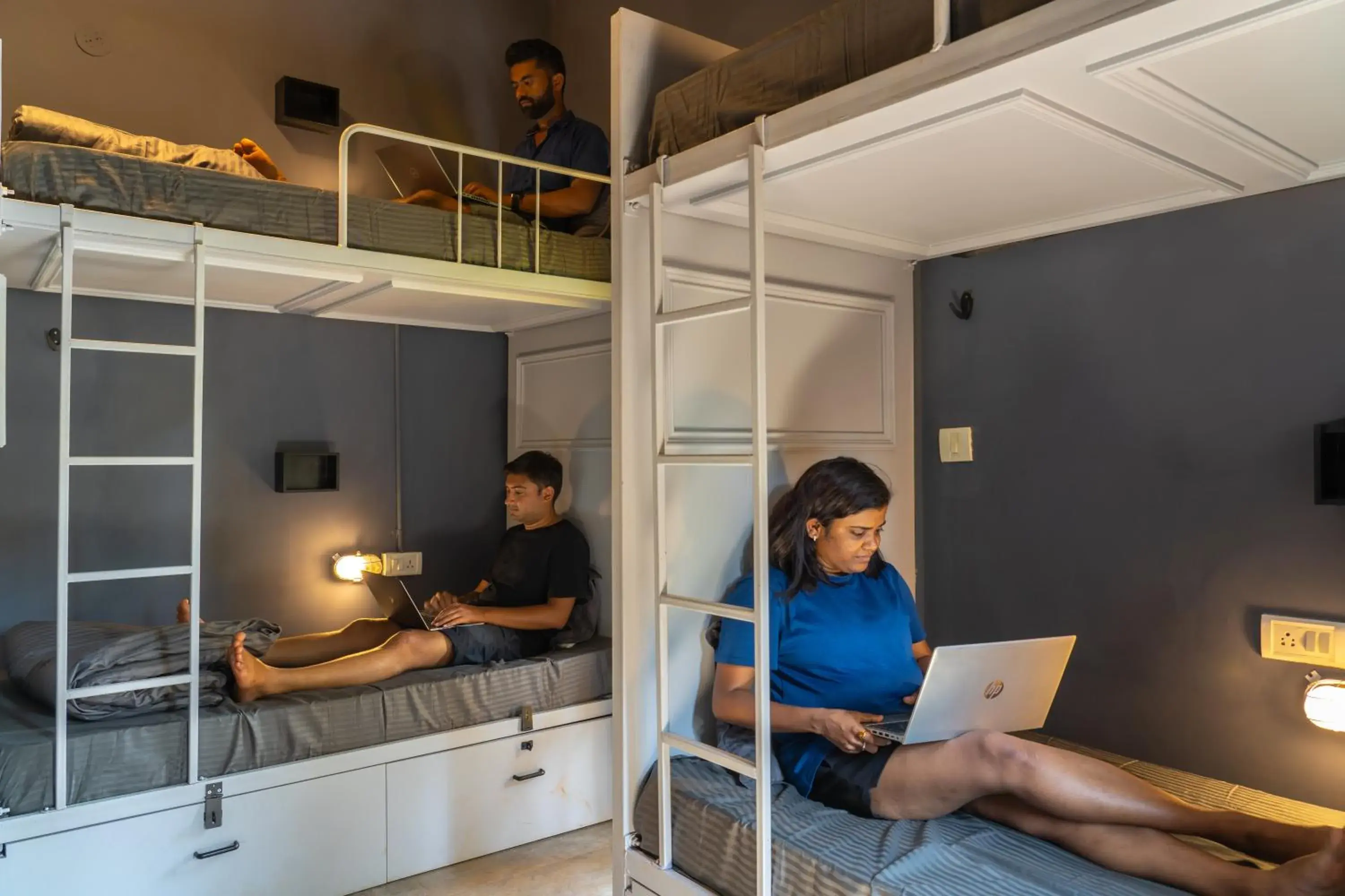 Bed in 6-Bed Mixed Dormitory Room in Whoopers Boutique Hotel, Anjuna Bed in 6-Bed Mixed Dormitory Room in Whoopers Boutique Hotel, Anjuna