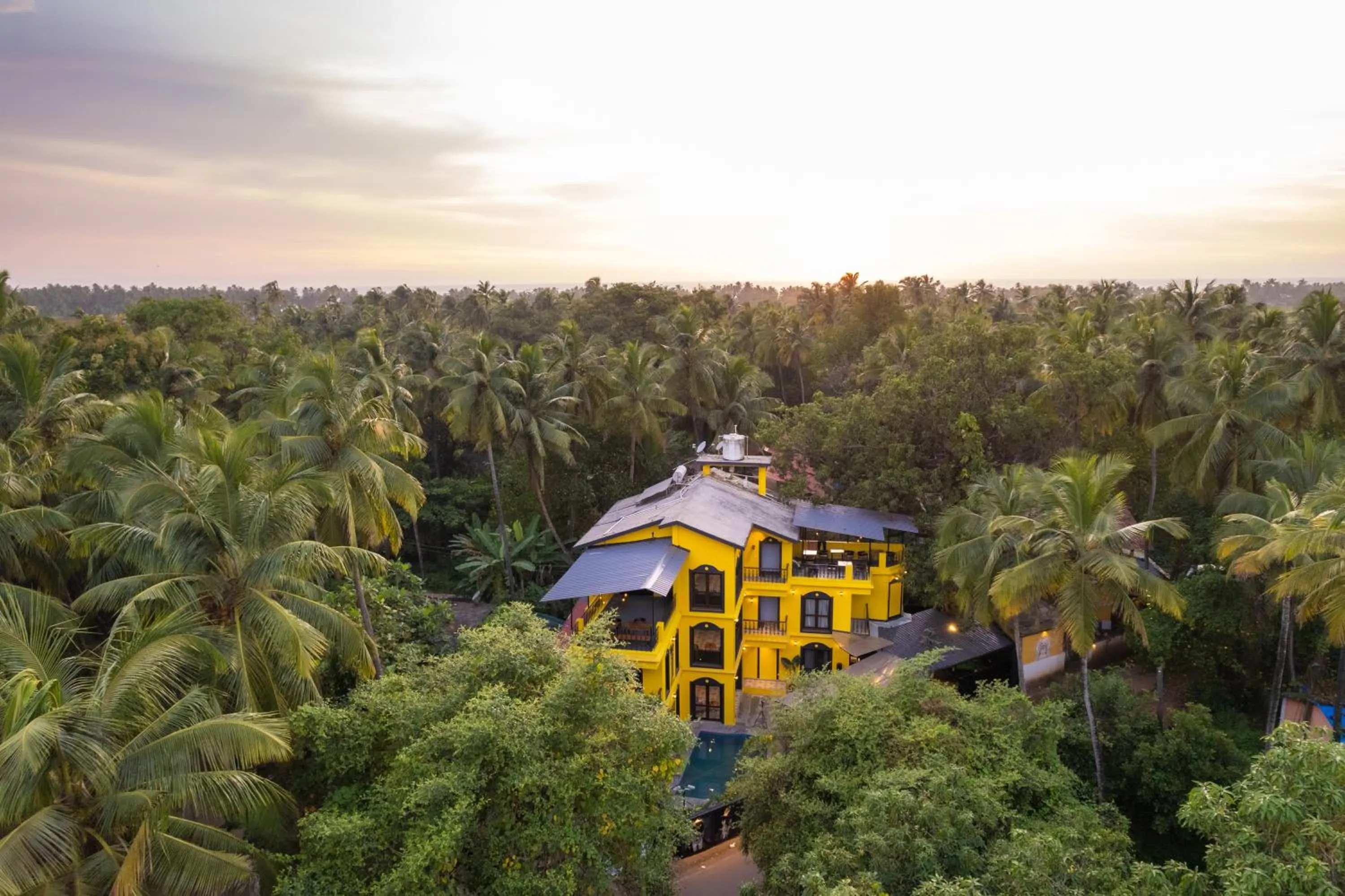 Bird's eye view in Whoopers Boutique Hotel, Anjuna